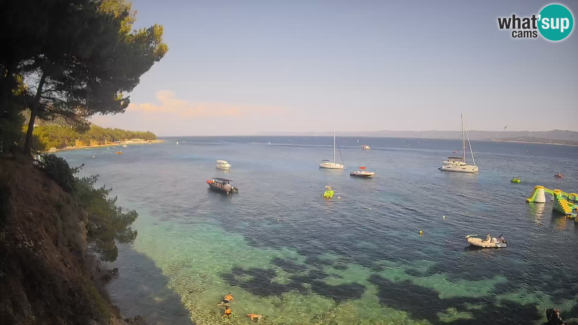 Webcam plage Potočine Bol – Vue en direct sur Borak Beach, île de Brač