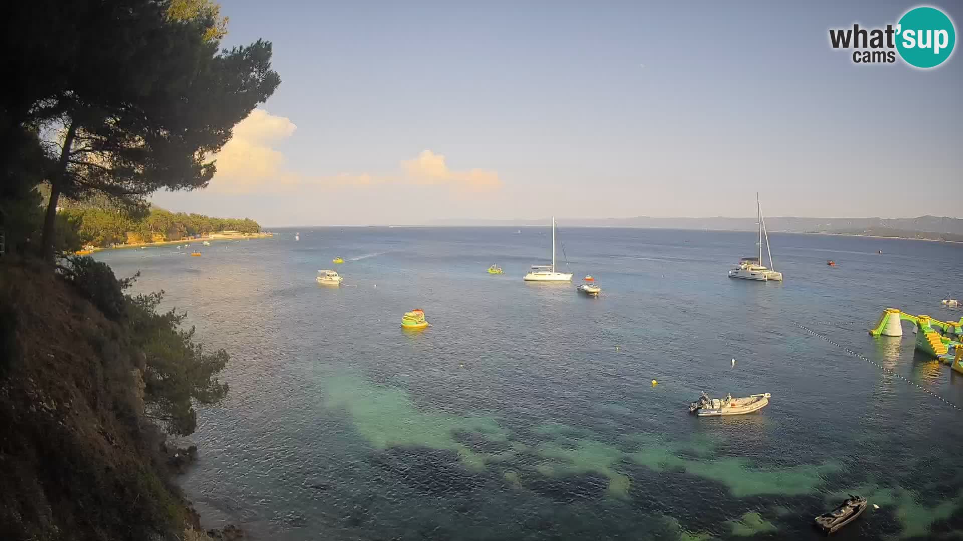 Web kamera Potočine Bol – Pogled uživo na plažu Borak, otok Brač