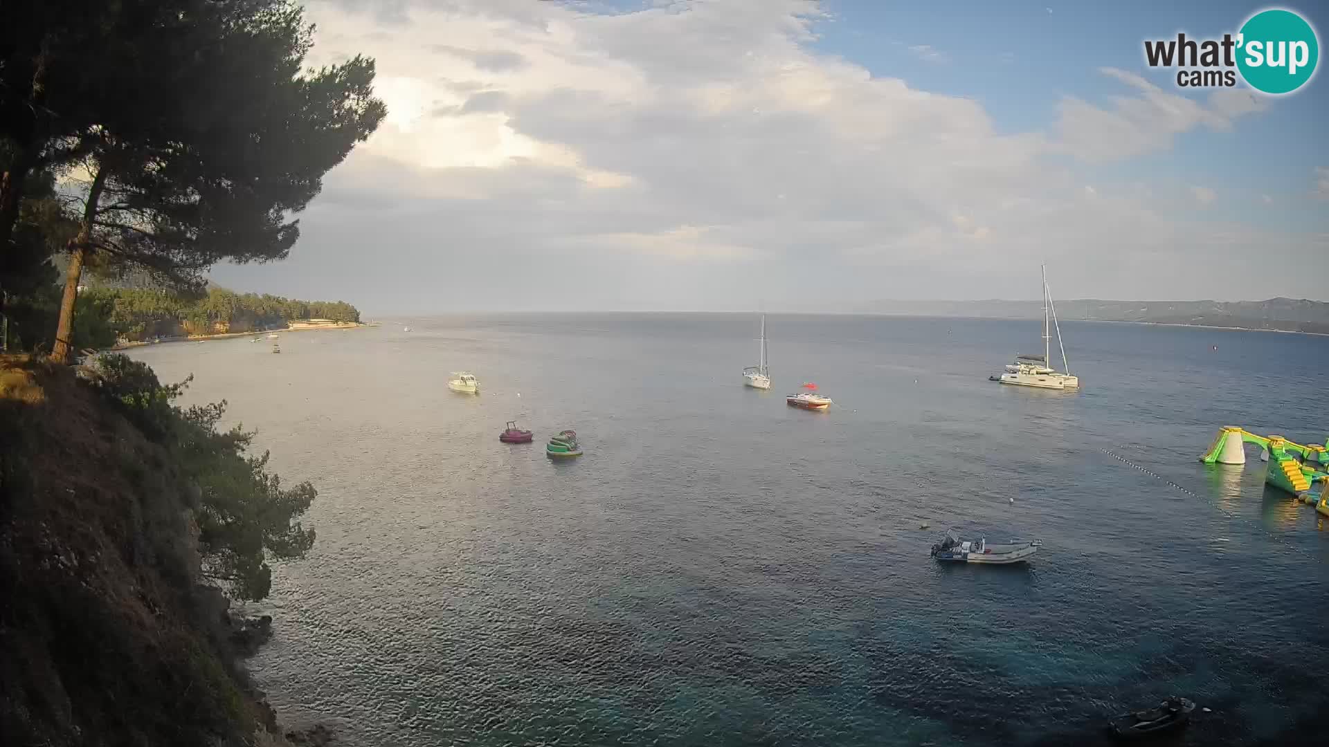 Web kamera Potočine Bol – Pogled uživo na plažu Borak, otok Brač
