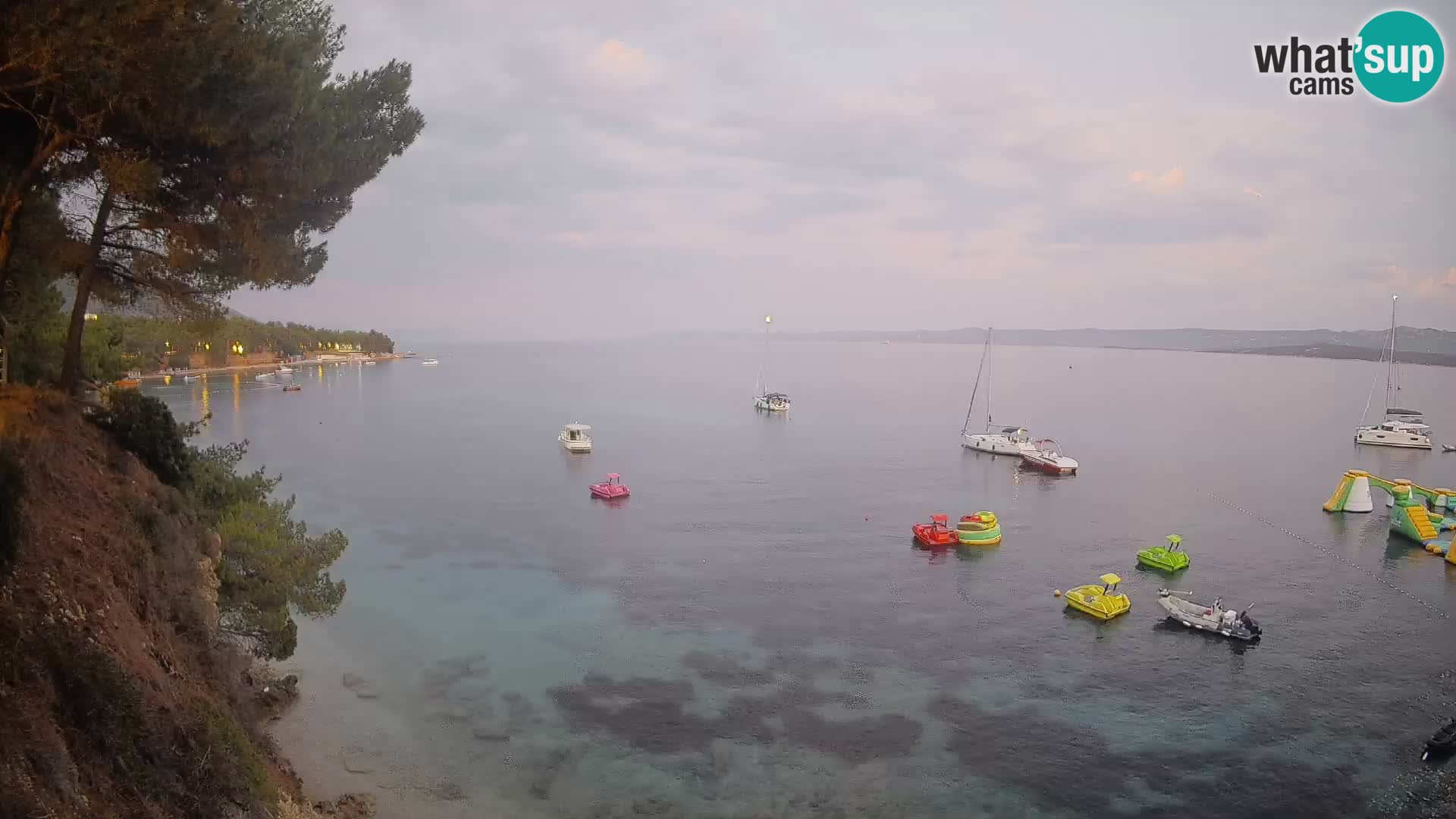 Webcam plage Potočine Bol – Vue en direct sur Borak Beach, île de Brač
