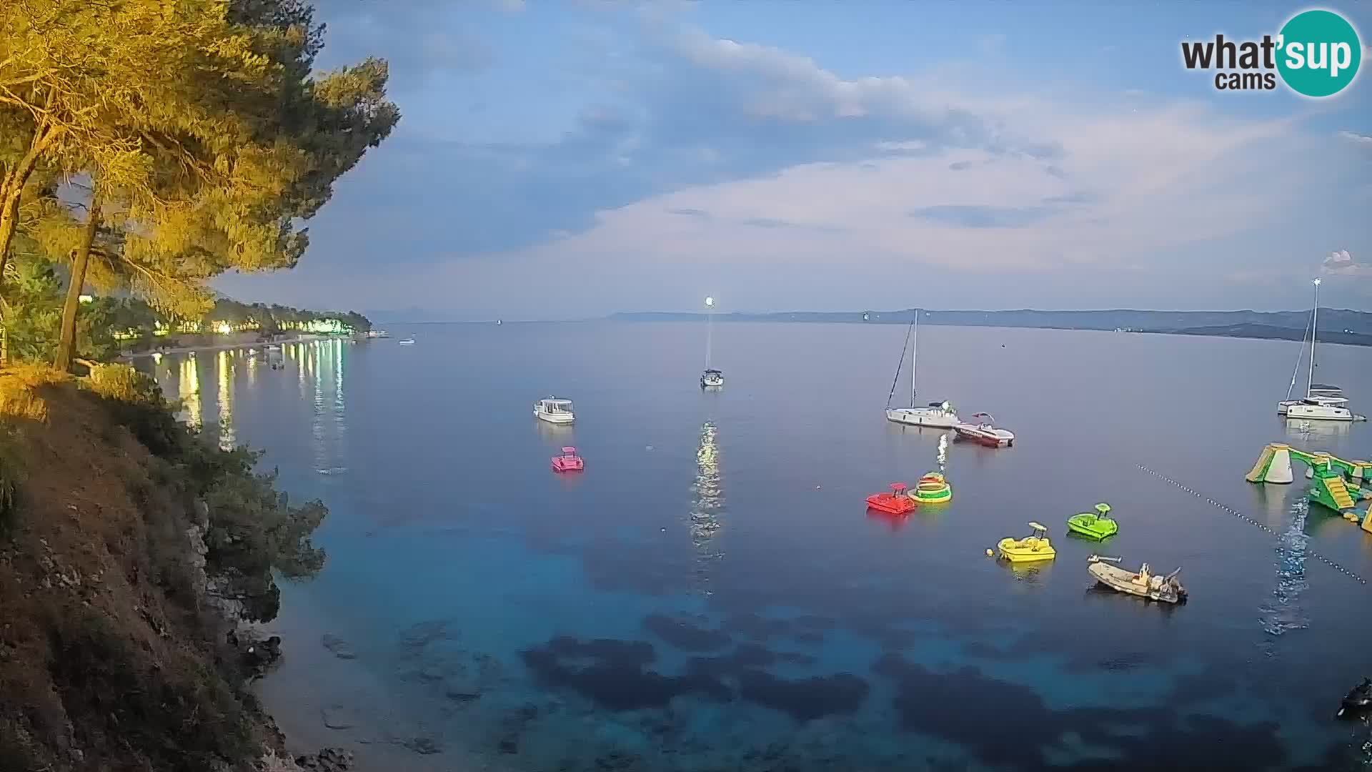 Webcam plage Potočine Bol – Vue en direct sur Borak Beach, île de Brač