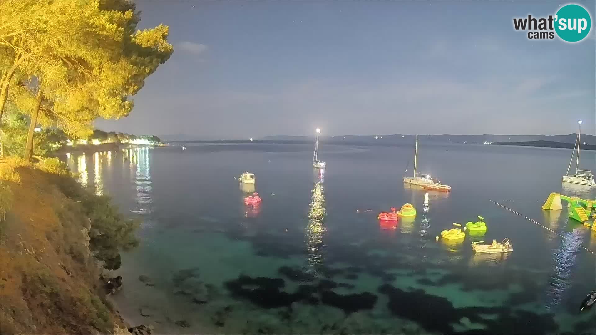 Webcam Playa Potočine Bol – Vista en vivo de Borak Beach, Isla de Brač