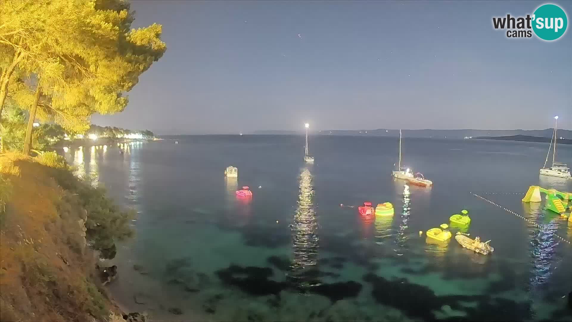 Webcam Playa Potočine Bol – Vista en vivo de Borak Beach, Isla de Brač
