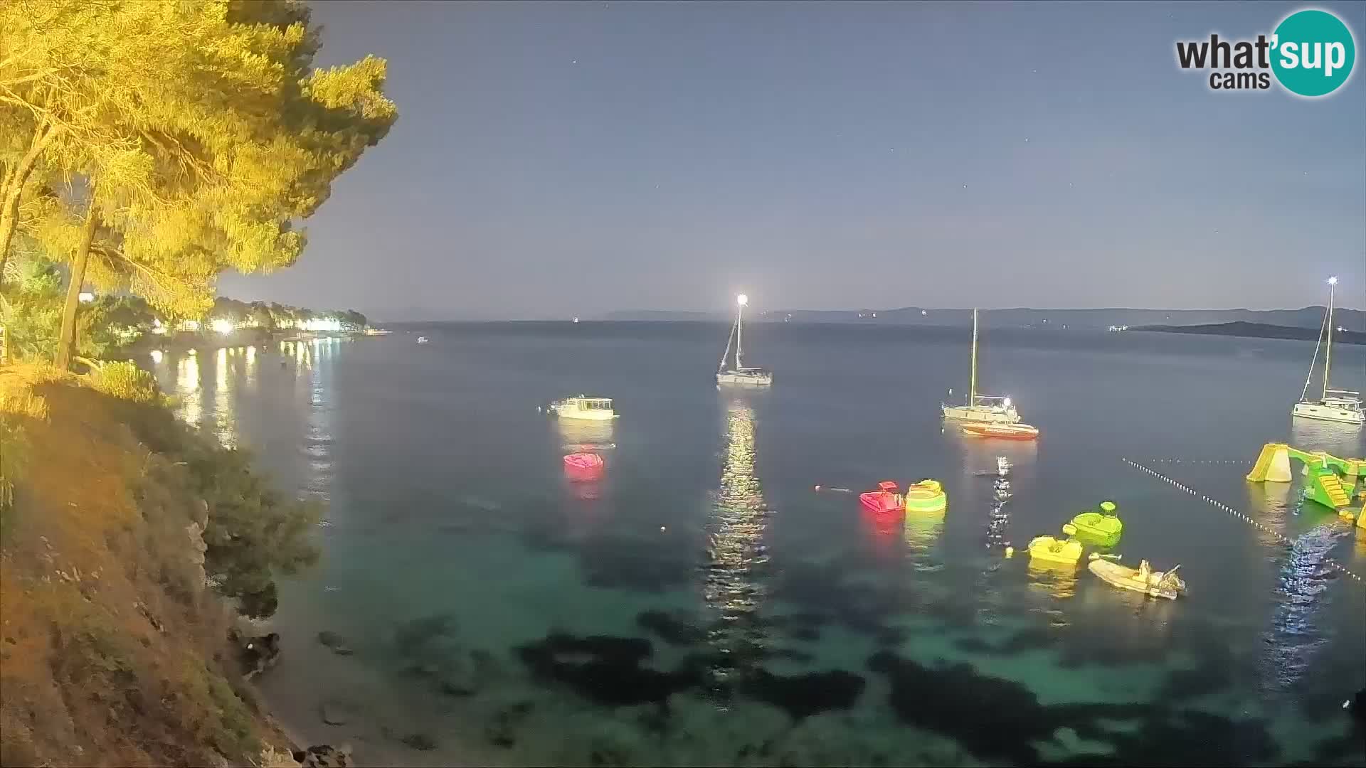 Webcam plage Potočine Bol – Vue en direct sur Borak Beach, île de Brač