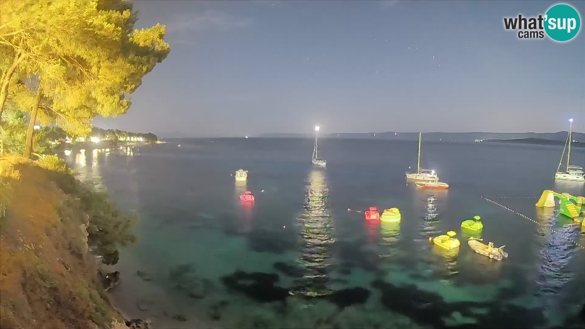 Webcam Playa Potočine Bol – Vista en vivo de Borak Beach, Isla de Brač