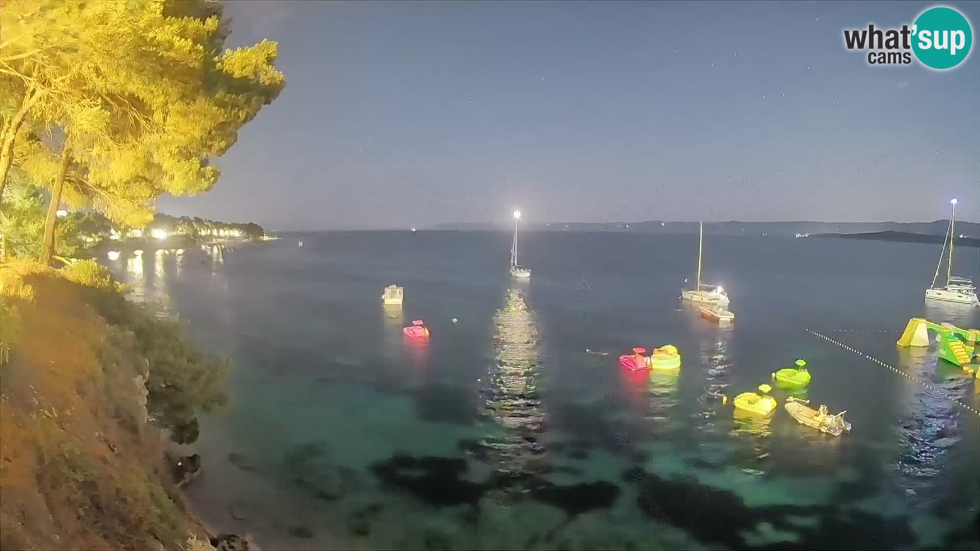 Webcam Playa Potočine Bol – Vista en vivo de Borak Beach, Isla de Brač