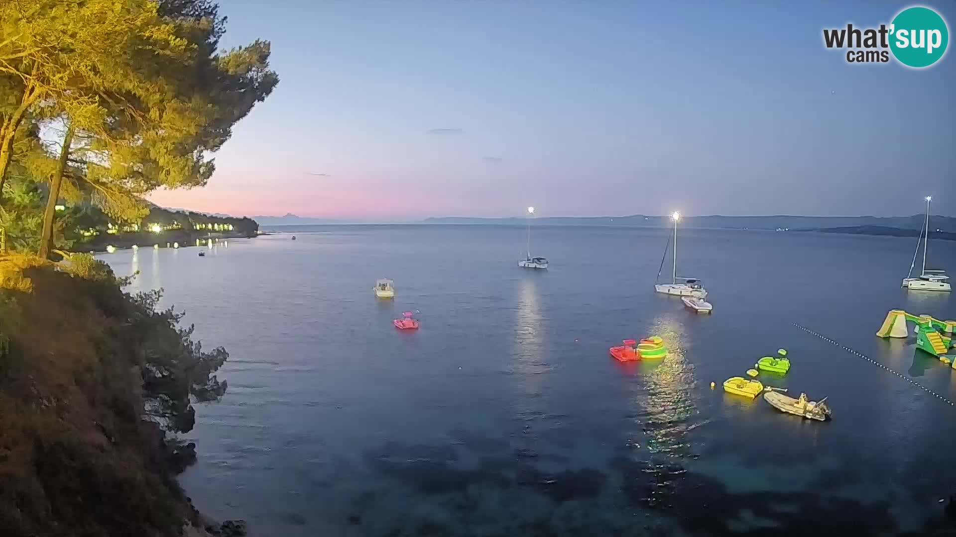 Webcam Strand Potočine Bol – Liveblick auf Borak Beach, Insel Brač