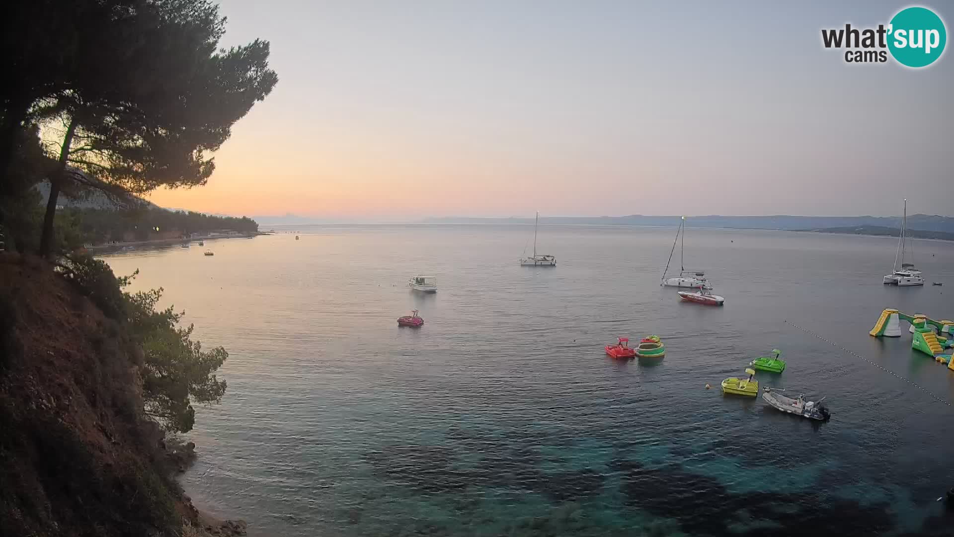 Webcam plage Potočine Bol – Vue en direct sur Borak Beach, île de Brač