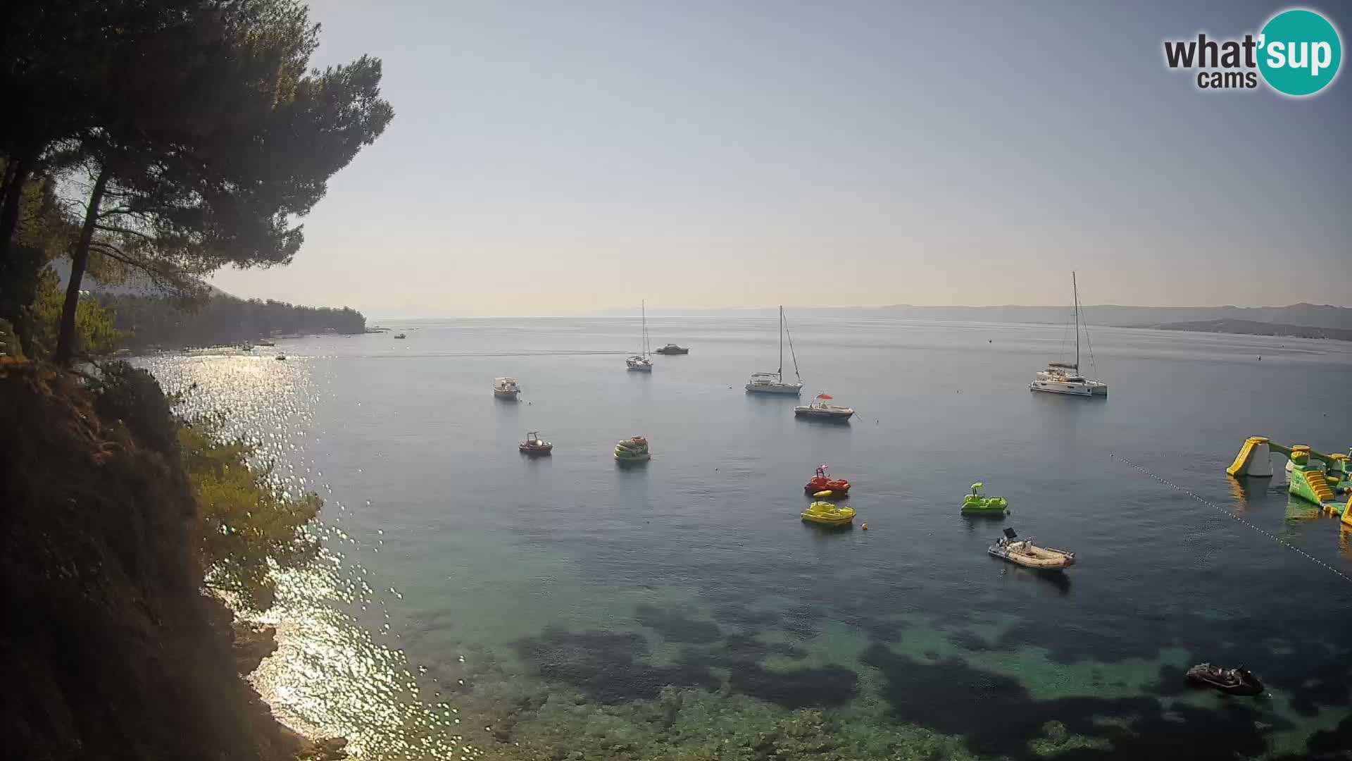 Webcam plage Potočine Bol – Vue en direct sur Borak Beach, île de Brač