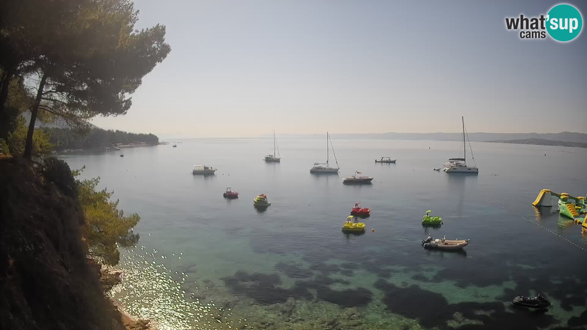 Web kamera Potočine Bol – Pogled uživo na plažu Borak, otok Brač