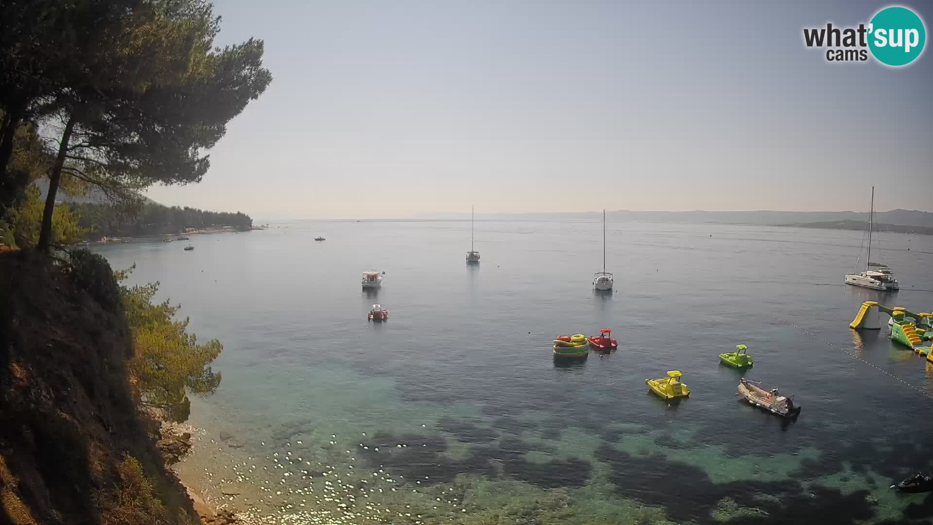 Webcam Strand Potočine Bol – Liveblick auf Borak Beach, Insel Brač
