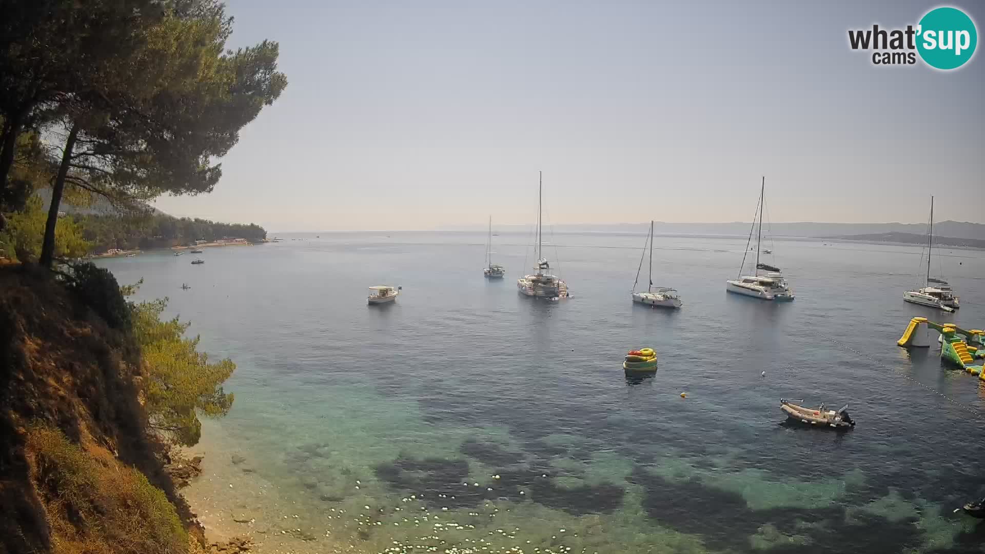 Webcam Potočine Beach Bol – Live View of Borak Beach, Brač Island