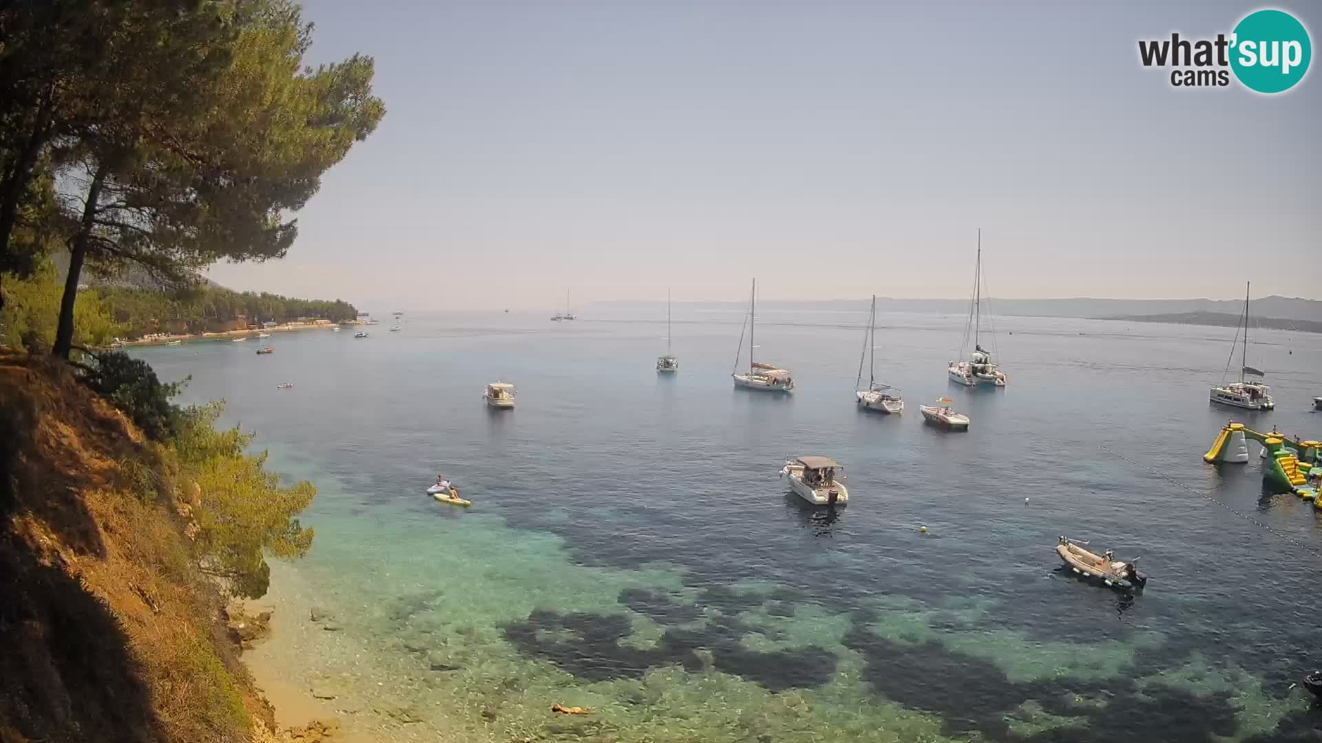 Webcam plage Potočine Bol – Vue en direct sur Borak Beach, île de Brač
