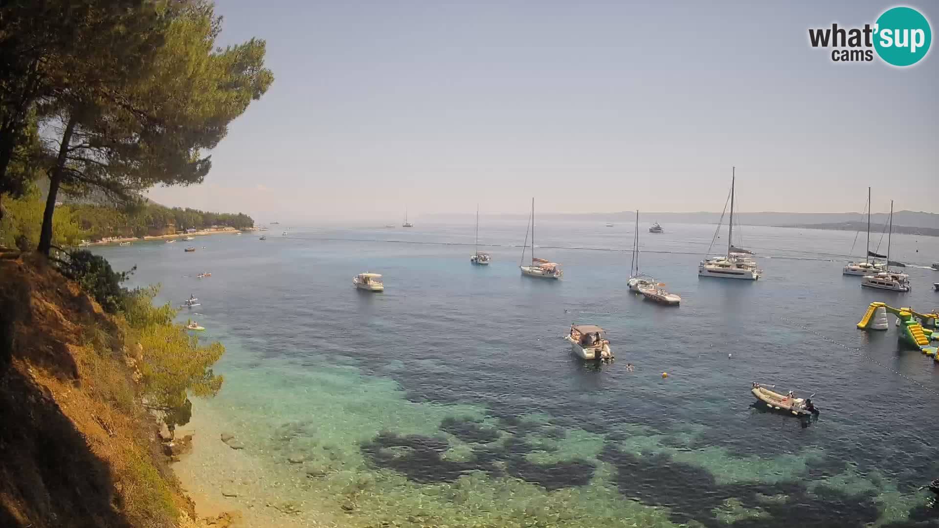 Webcam plage Potočine Bol – Vue en direct sur Borak Beach, île de Brač