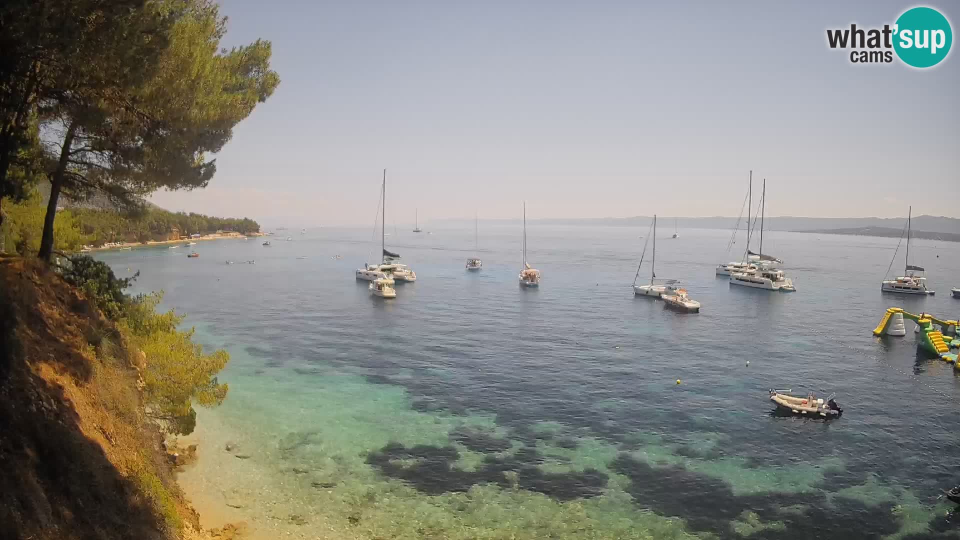 Webcam Potočine Beach Bol – Live View of Borak Beach, Brač Island
