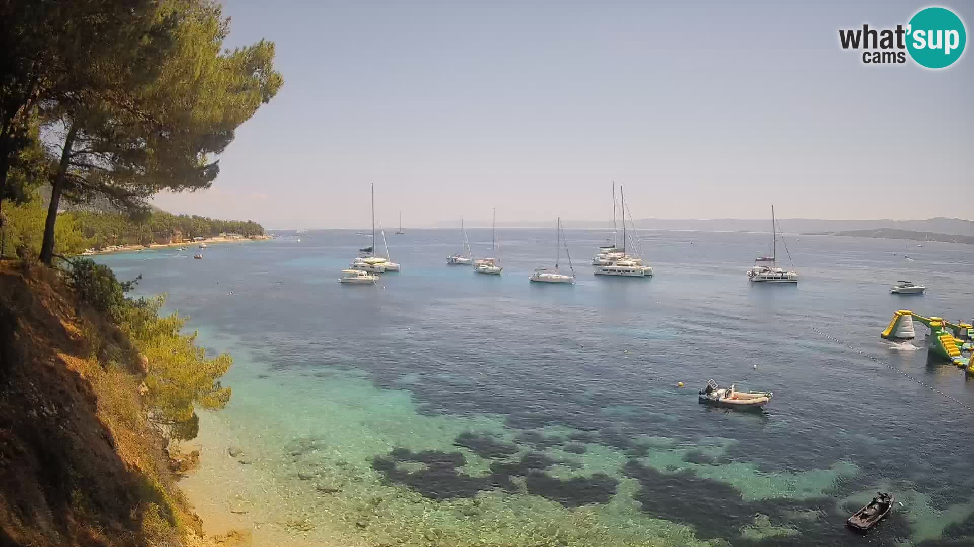 Webcam Potočine Beach Bol – Live View of Borak Beach, Brač Island