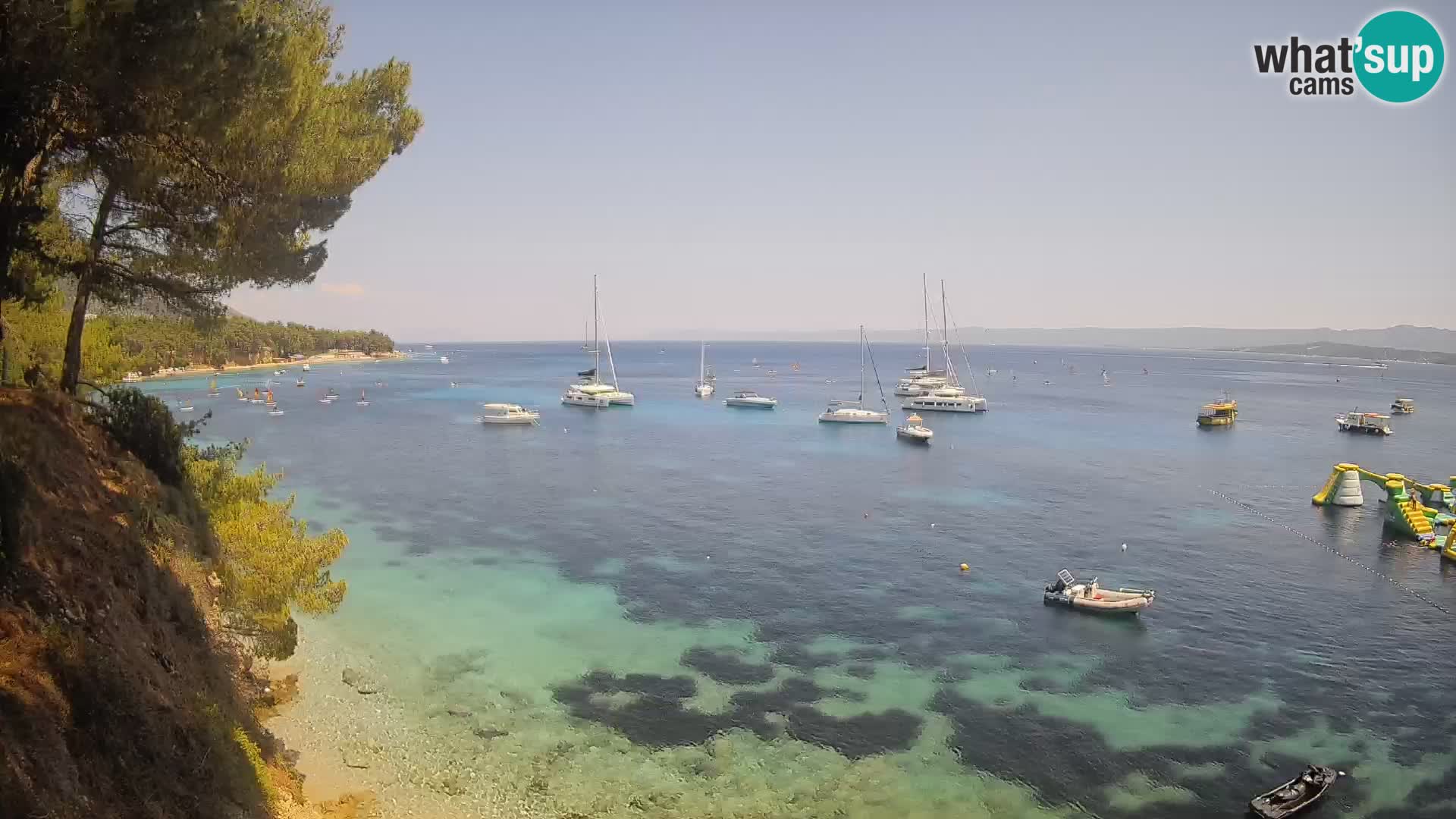 Webcam Strand Potočine Bol – Liveblick auf Borak Beach, Insel Brač