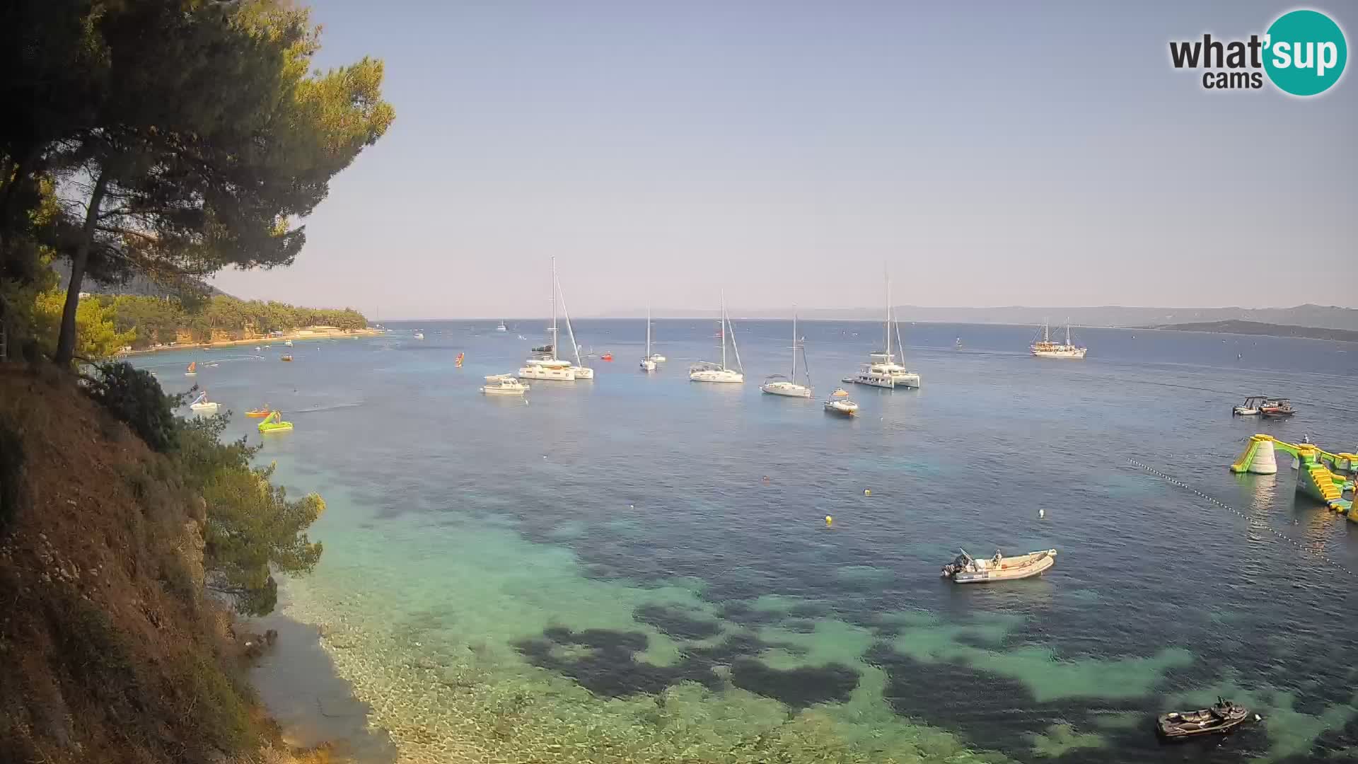Webcam Strand Potočine Bol – Liveblick auf Borak Beach, Insel Brač