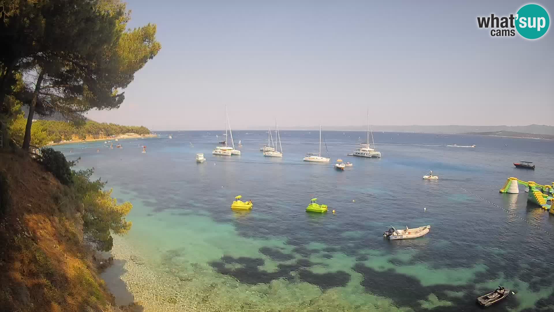 Webcam Potočine Beach Bol – Live View of Borak Beach, Brač Island