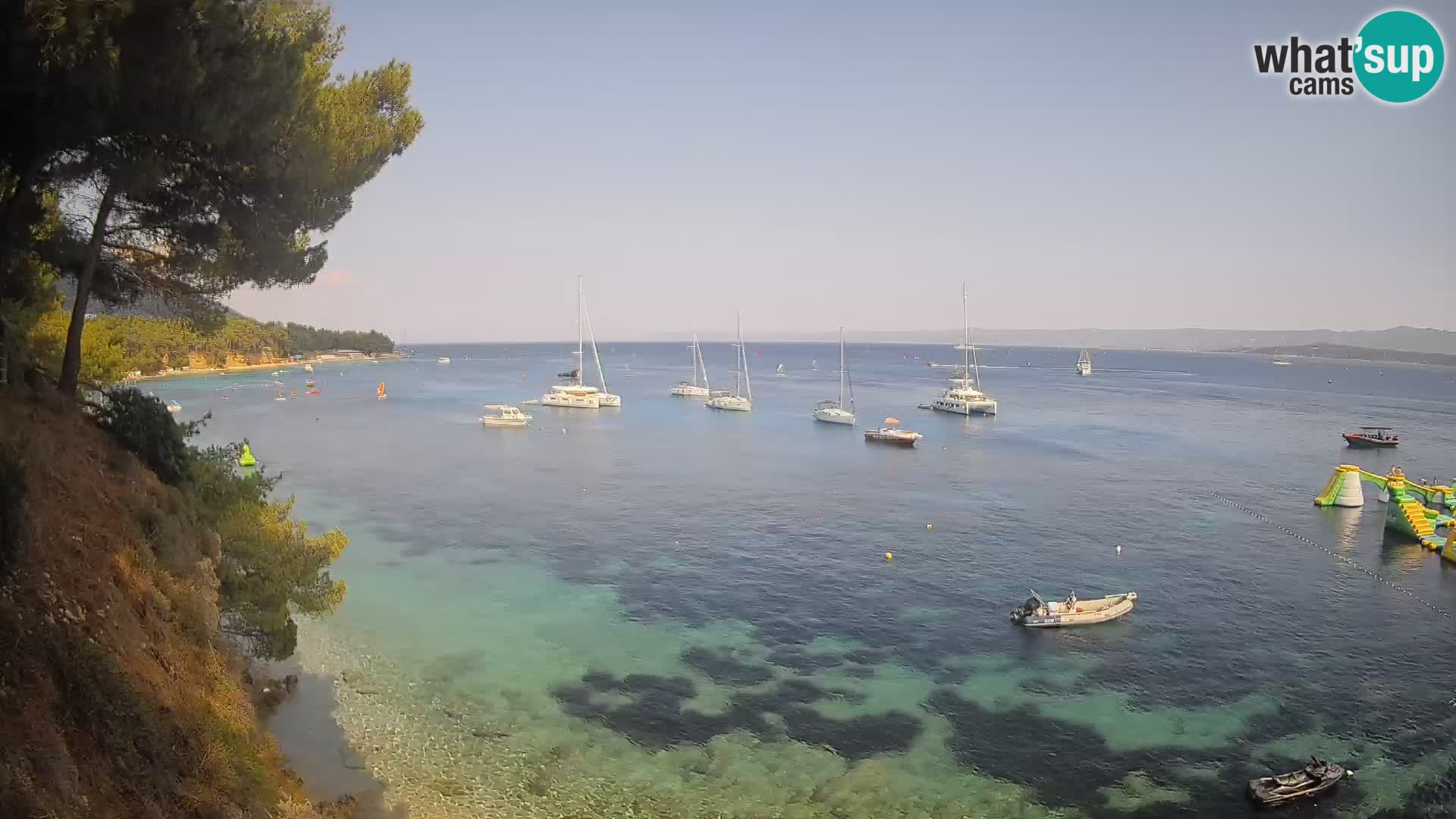 Webcam Strand Potočine Bol – Liveblick auf Borak Beach, Insel Brač