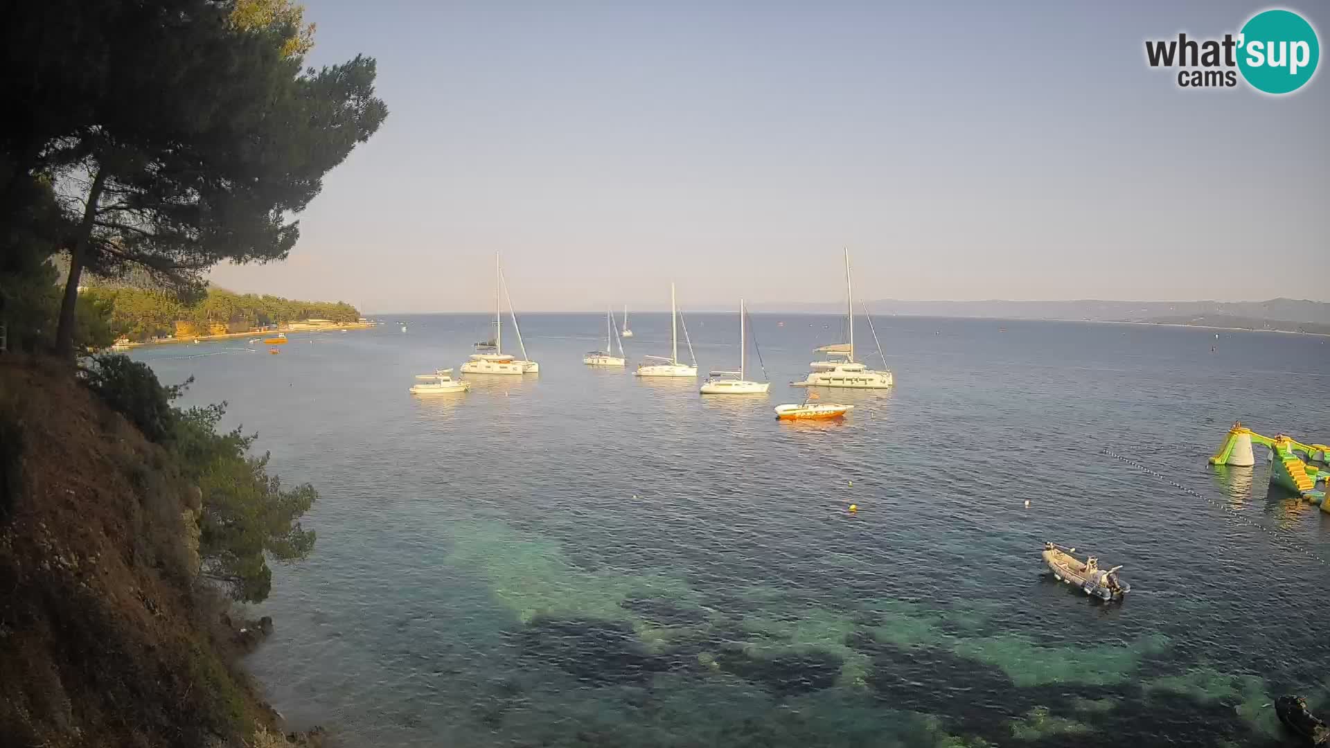 Webcam plage Potočine Bol – Vue en direct sur Borak Beach, île de Brač