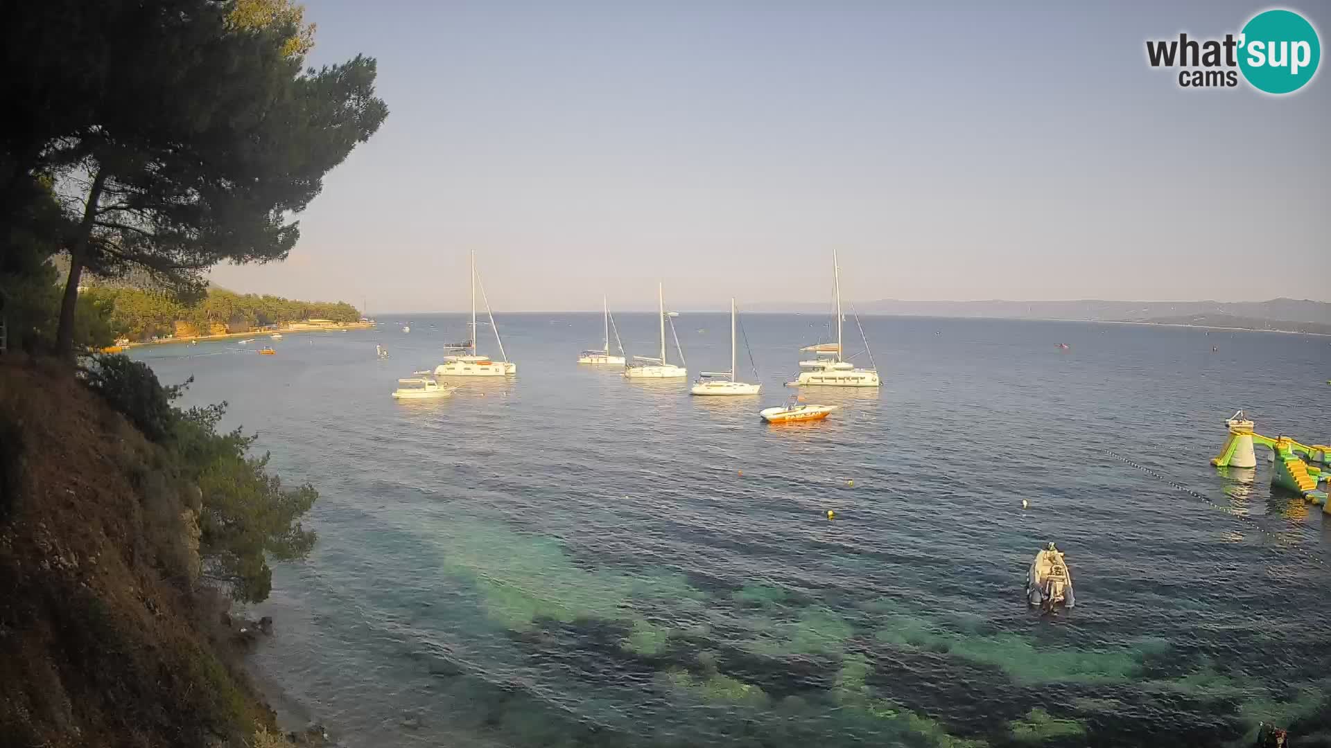 Webcam plage Potočine Bol – Vue en direct sur Borak Beach, île de Brač
