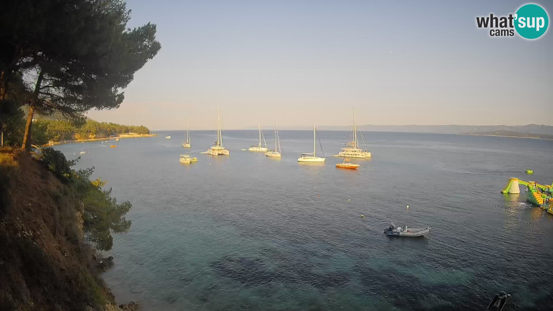 Webcam Strand Potočine Bol – Liveblick auf Borak Beach, Insel Brač