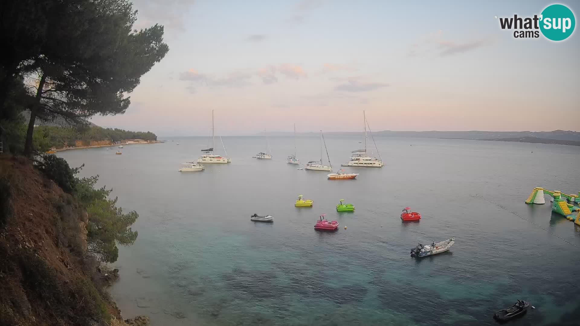 Webcam Potočine Beach Bol – Live View of Borak Beach, Brač Island