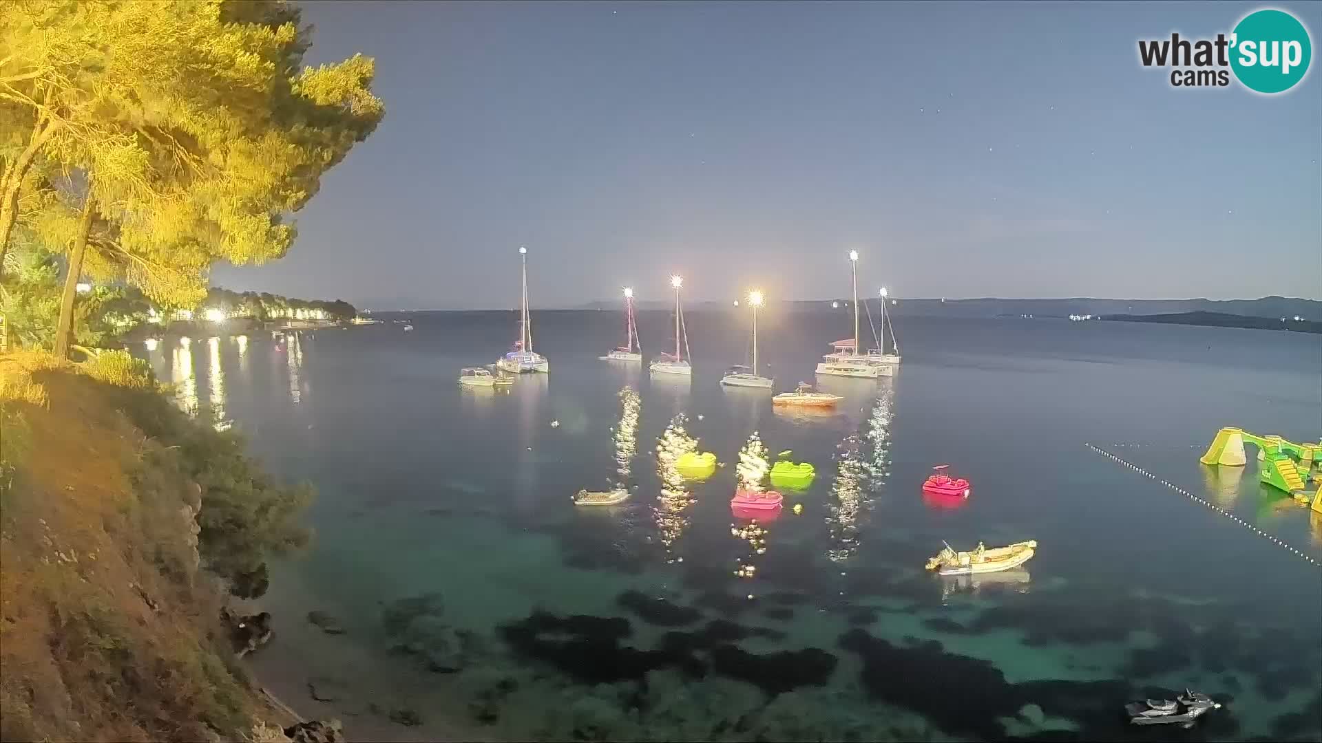 Webcam Strand Potočine Bol – Liveblick auf Borak Beach, Insel Brač