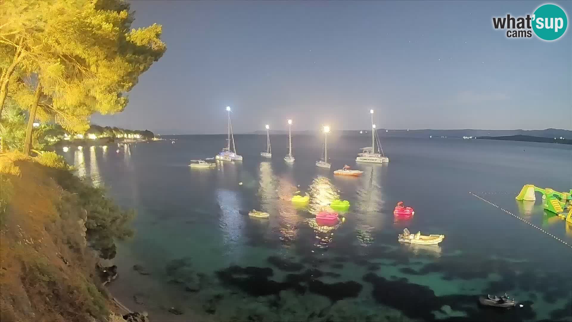 Webcam Potočine Beach Bol – Live View of Borak Beach, Brač Island