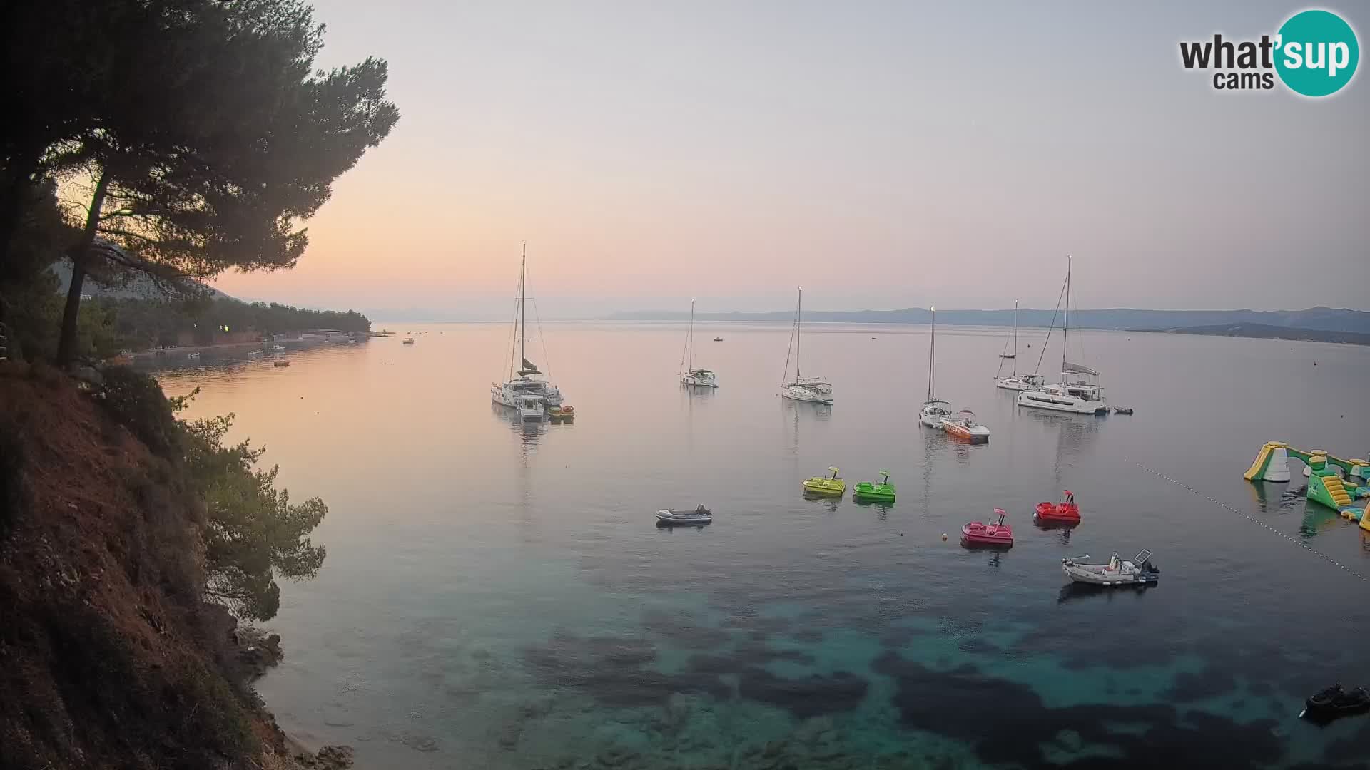 Webcam Playa Potočine Bol – Vista en vivo de Borak Beach, Isla de Brač