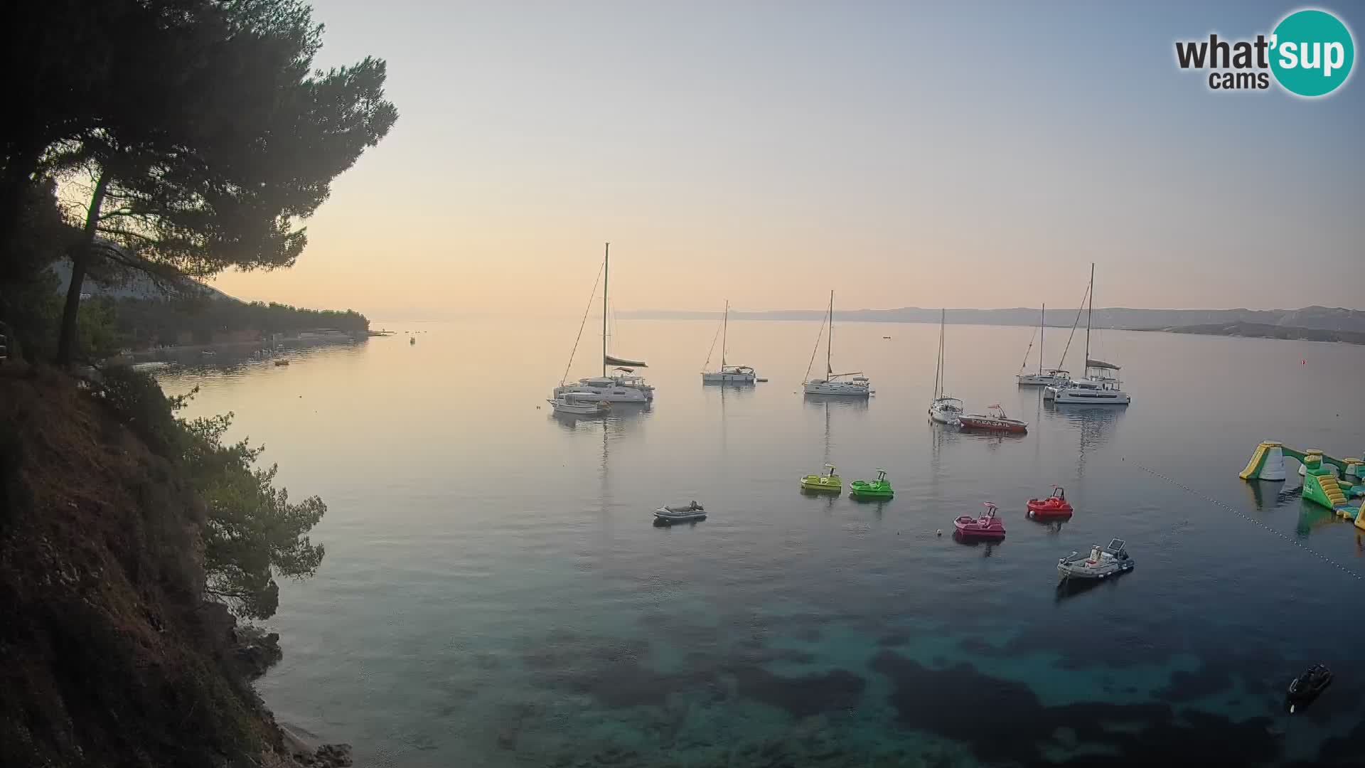 Webcam Strand Potočine Bol – Liveblick auf Borak Beach, Insel Brač