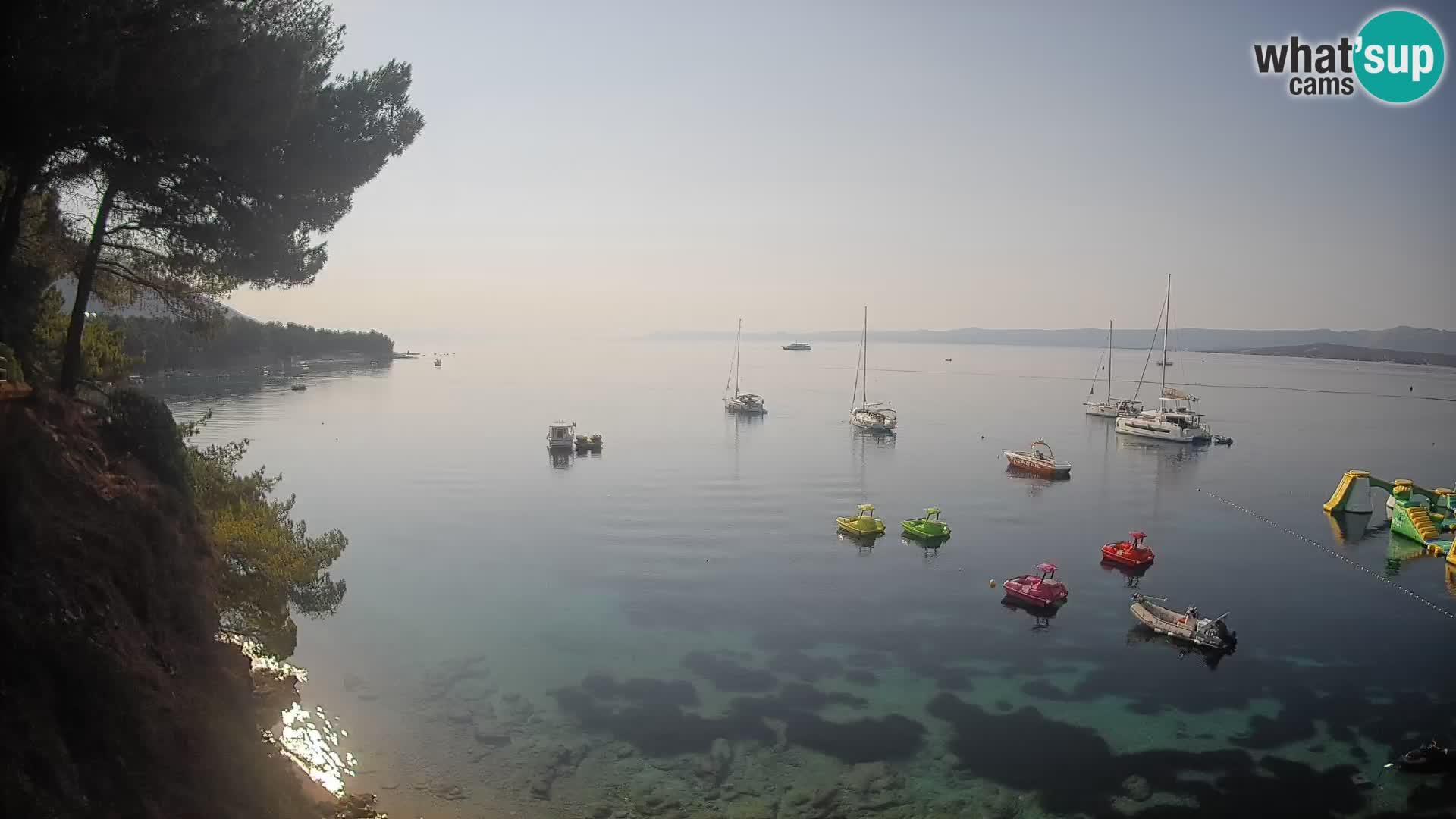 Webcam Strand Potočine Bol – Liveblick auf Borak Beach, Insel Brač
