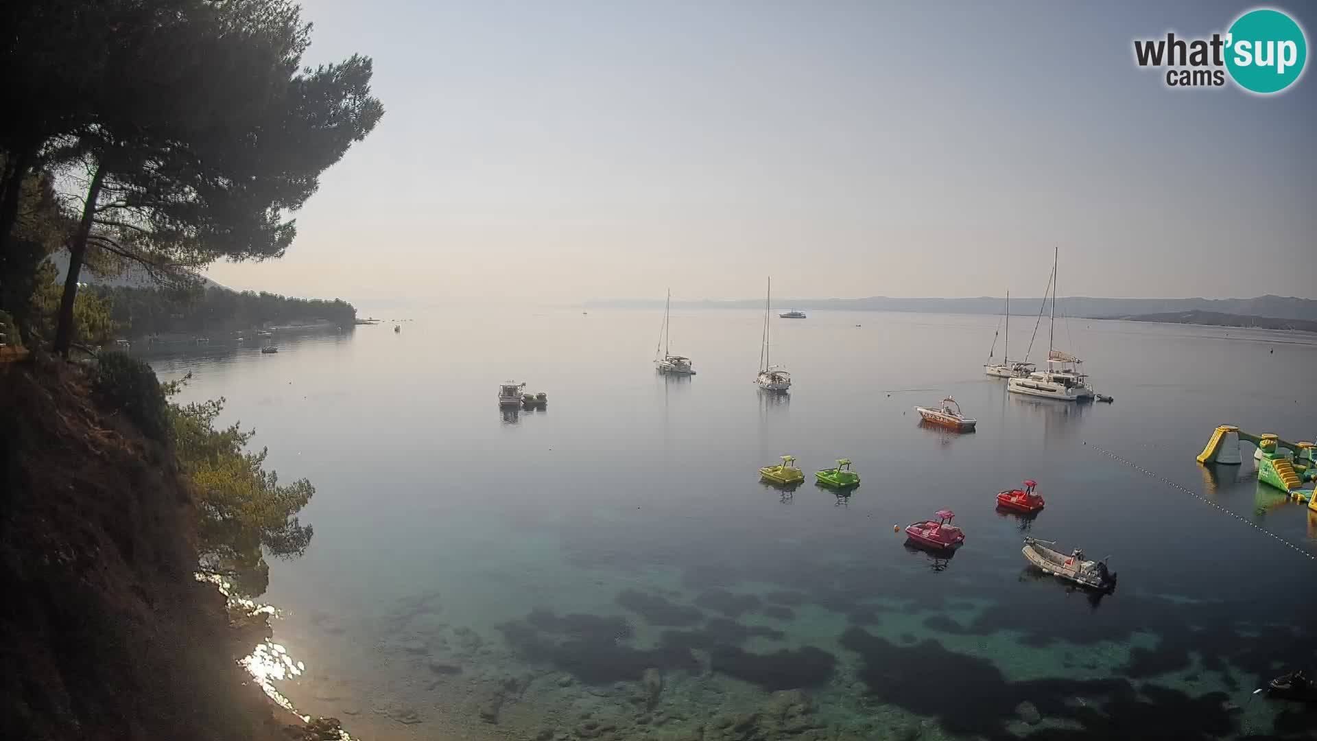 Webcam Strand Potočine Bol – Liveblick auf Borak Beach, Insel Brač