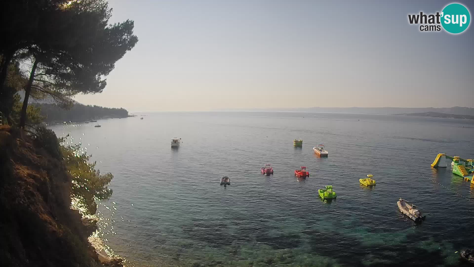 Webcam Spiaggia Potočine Bol – Vista live sulla spiaggia Borak, Isola di Brač