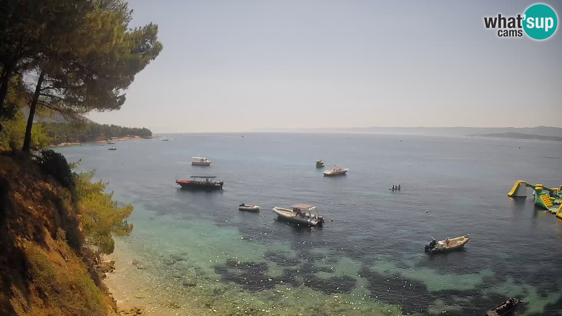 Webcam plage Potočine Bol – Vue en direct sur Borak Beach, île de Brač