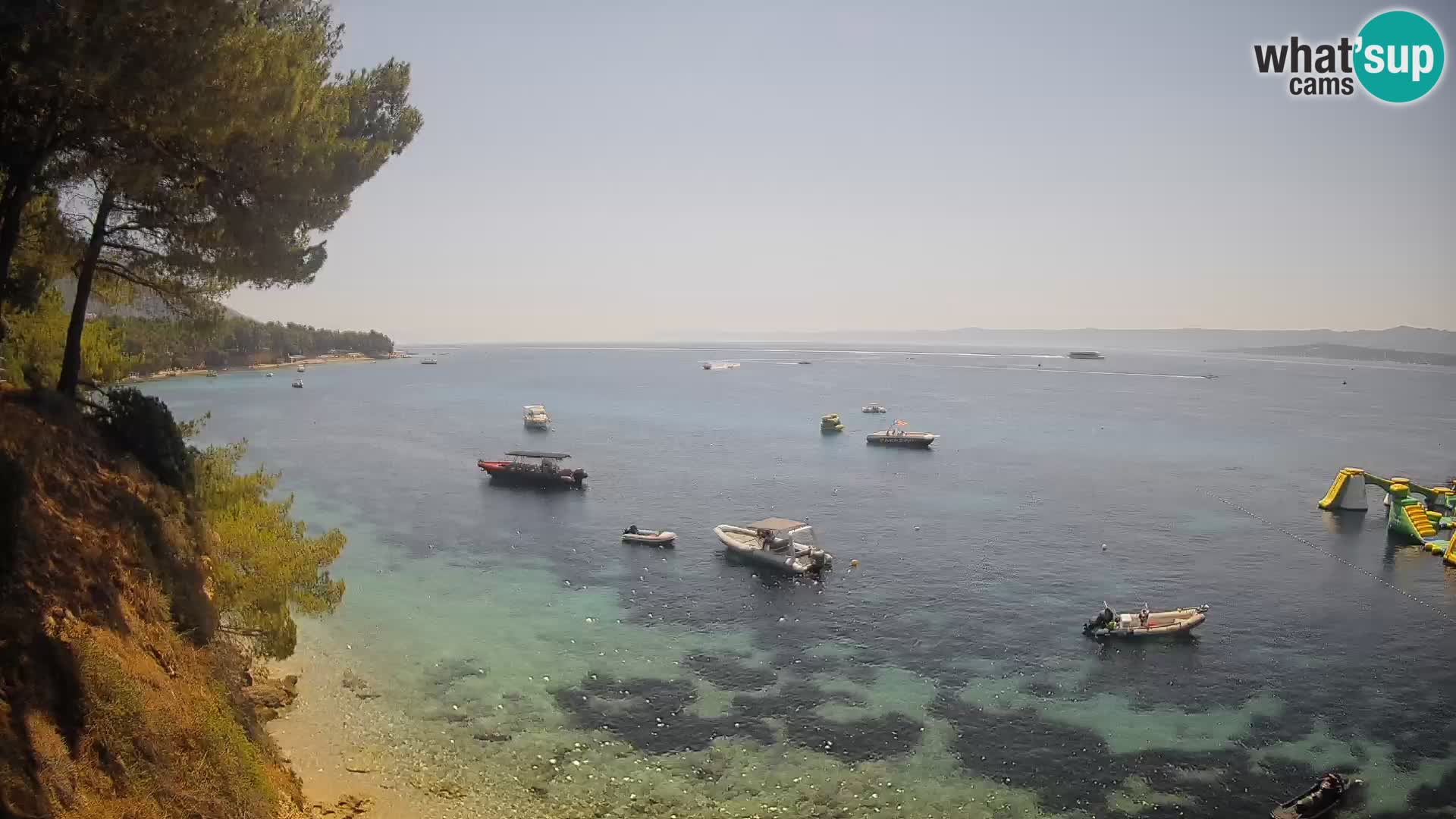 Web kamera Potočine Bol – Pogled uživo na plažu Borak, otok Brač