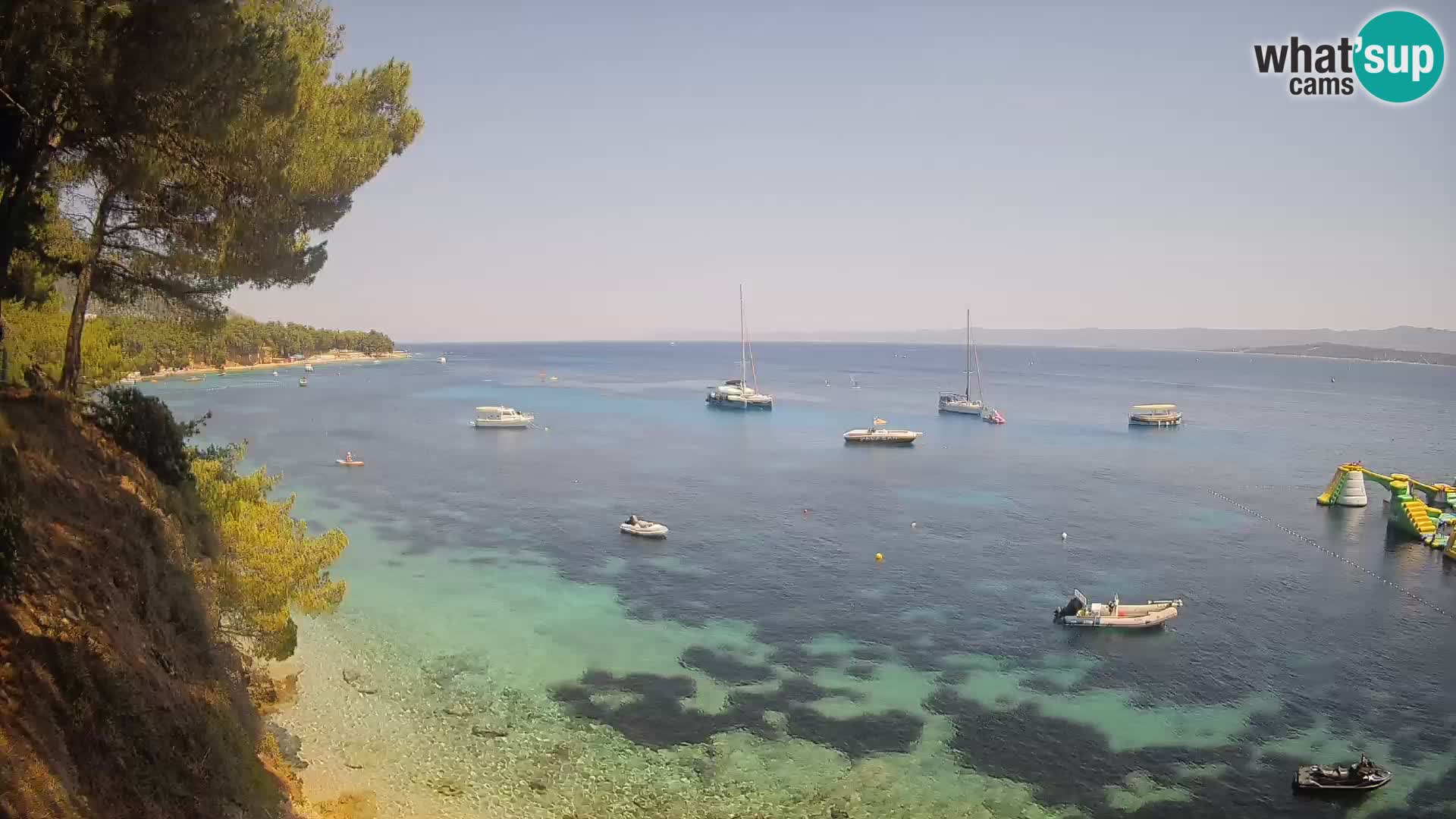 Webcam Playa Potočine Bol – Vista en vivo de Borak Beach, Isla de Brač