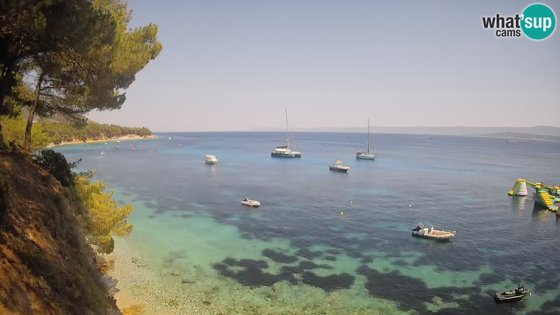 Webcam Potočine Beach Bol – Live View of Borak Beach, Brač Island