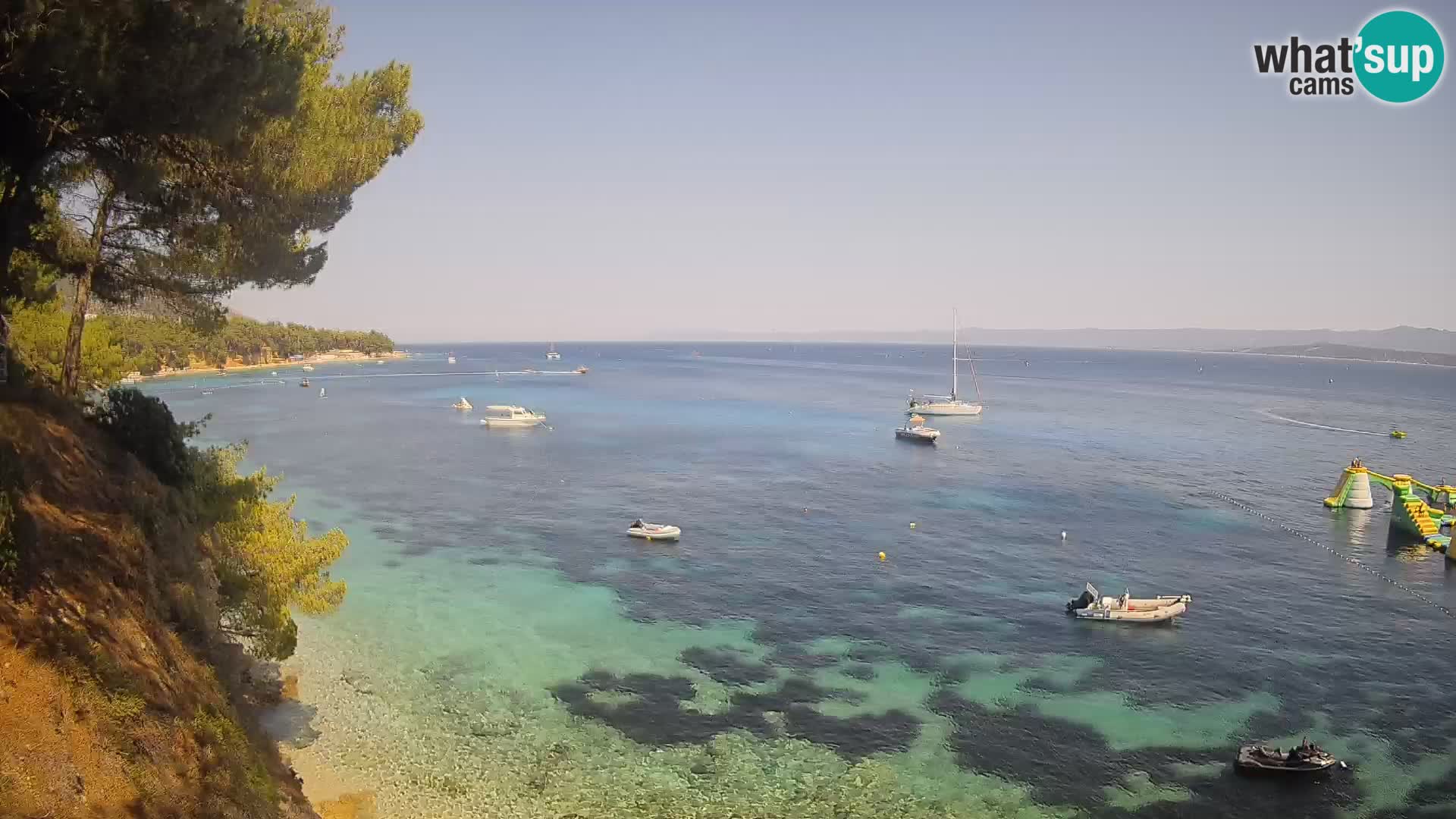 Webcam Potočine Beach Bol – Live View of Borak Beach, Brač Island