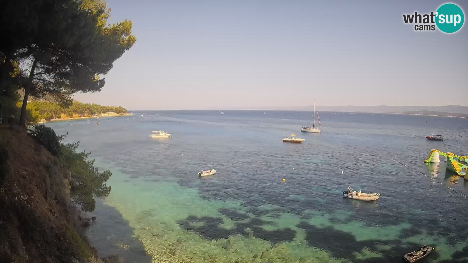 Webcam Strand Potočine Bol – Liveblick auf Borak Beach, Insel Brač
