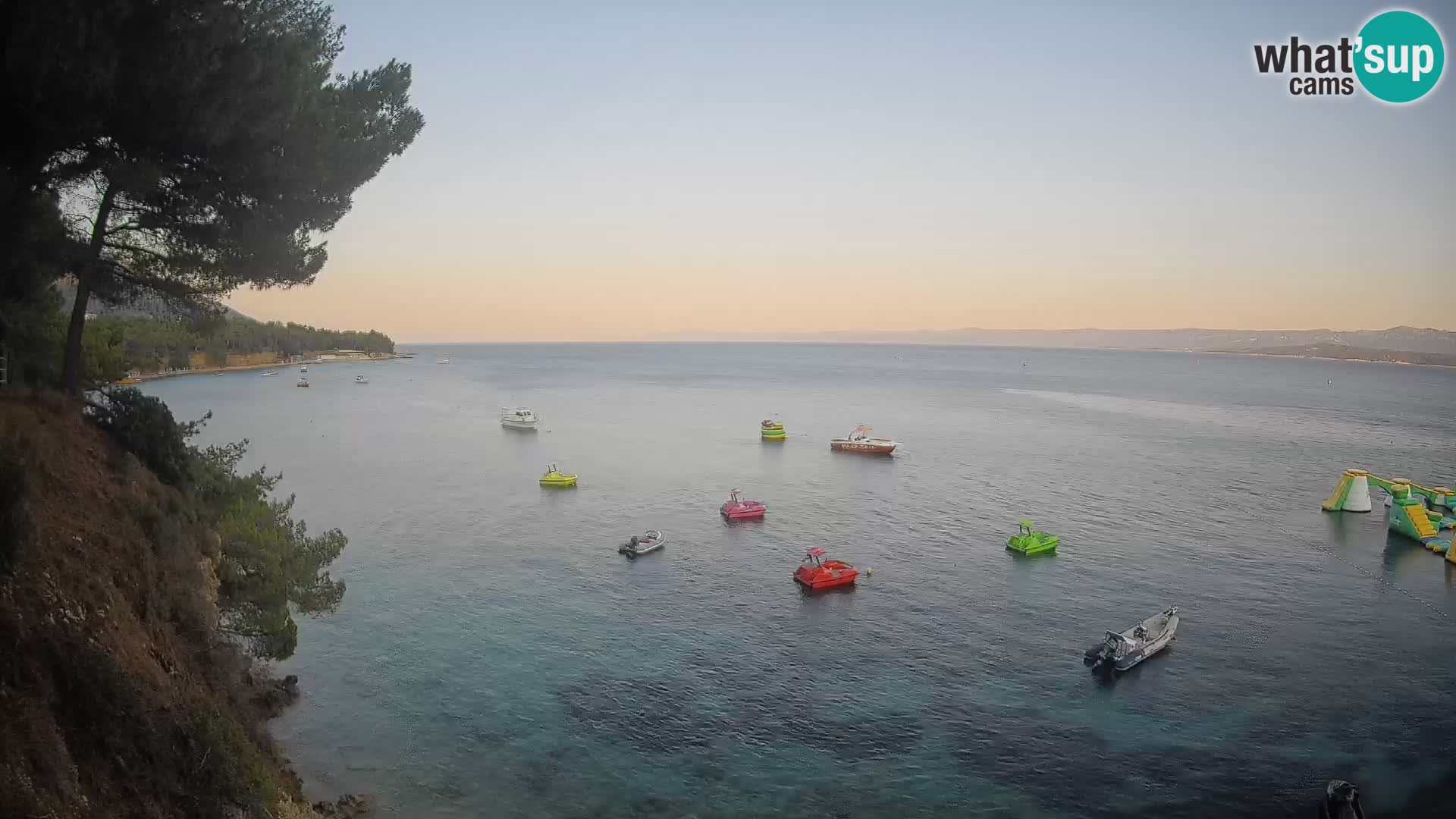 Webcam Spiaggia Potočine Bol – Vista live sulla spiaggia Borak, Isola di Brač