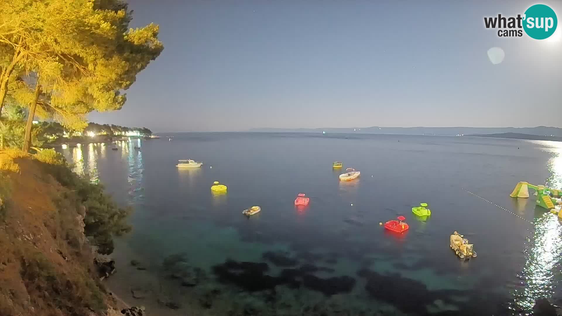 Webcam plage Potočine Bol – Vue en direct sur Borak Beach, île de Brač