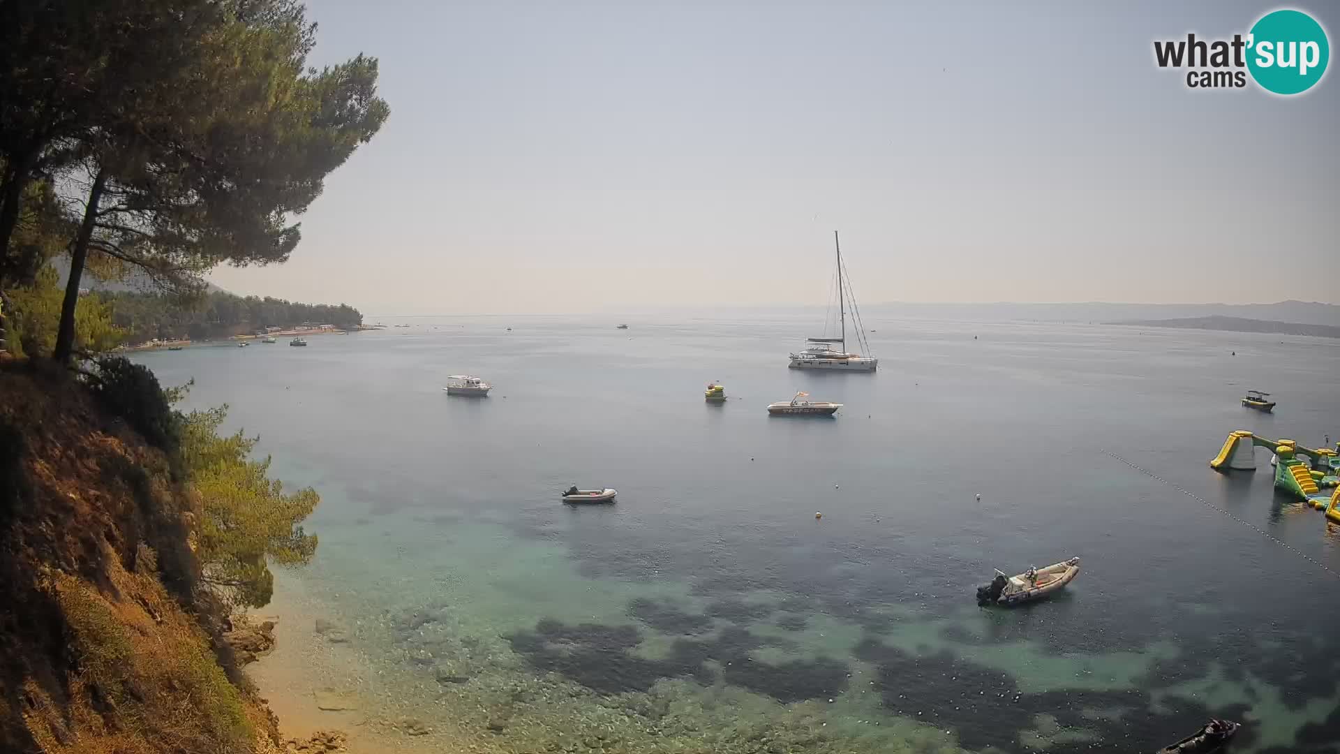 Webcam Strand Potočine Bol – Liveblick auf Borak Beach, Insel Brač