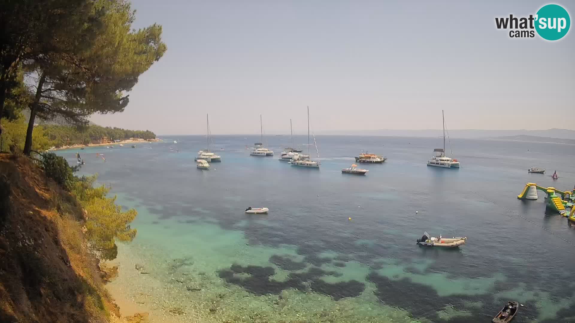 Webcam Playa Potočine Bol – Vista en vivo de Borak Beach, Isla de Brač