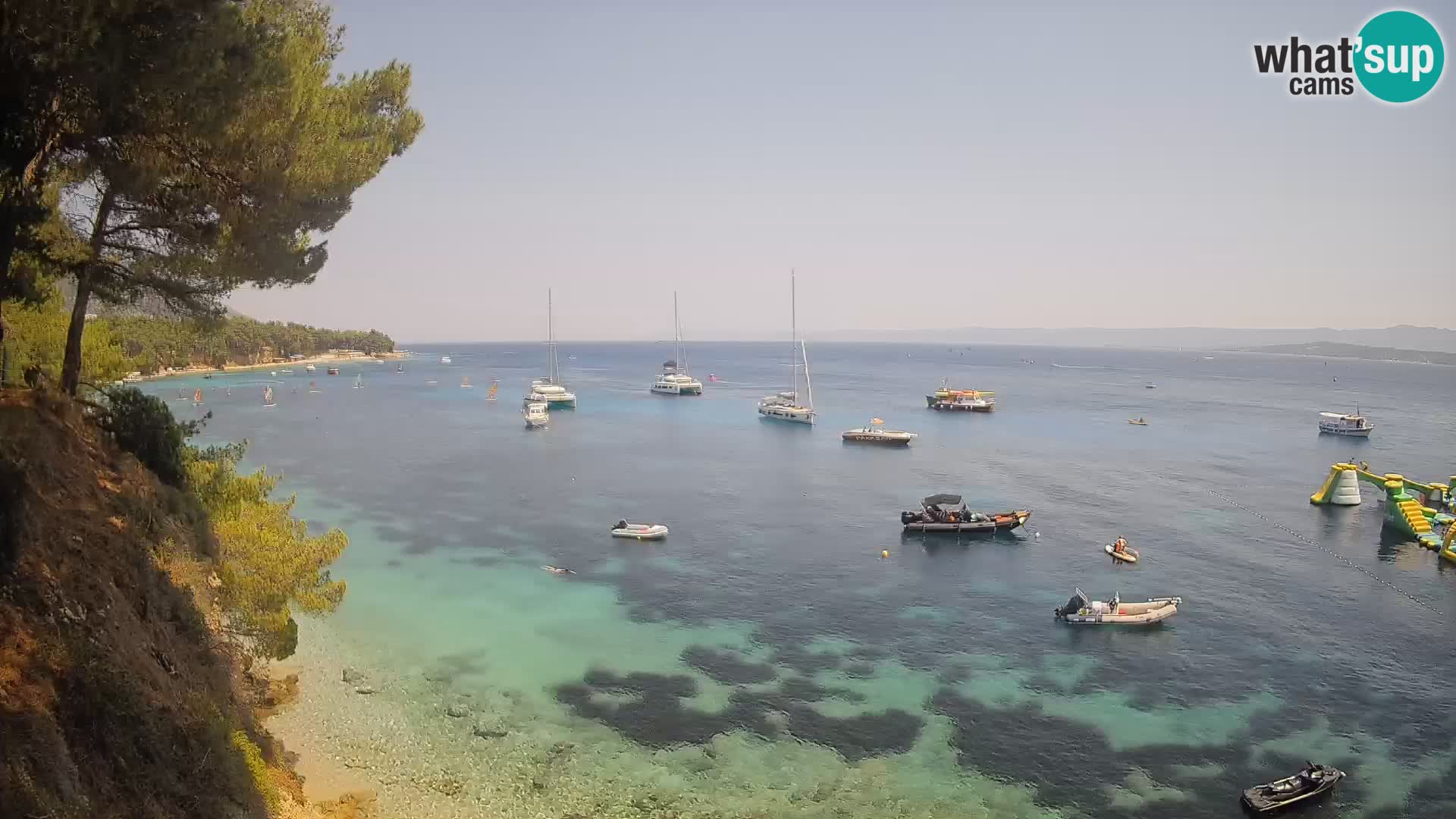 Webcam Potočine Beach Bol – Live View of Borak Beach, Brač Island