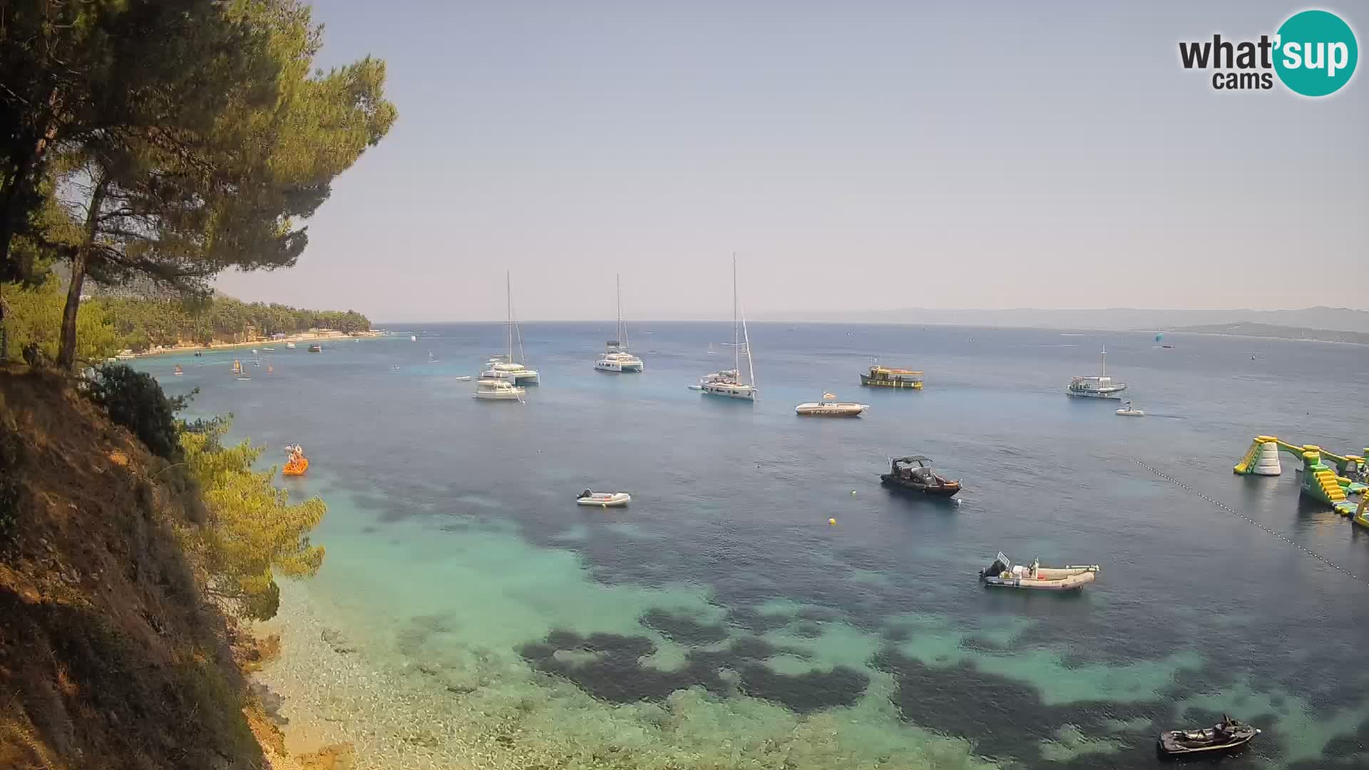 Webcam Playa Potočine Bol – Vista en vivo de Borak Beach, Isla de Brač