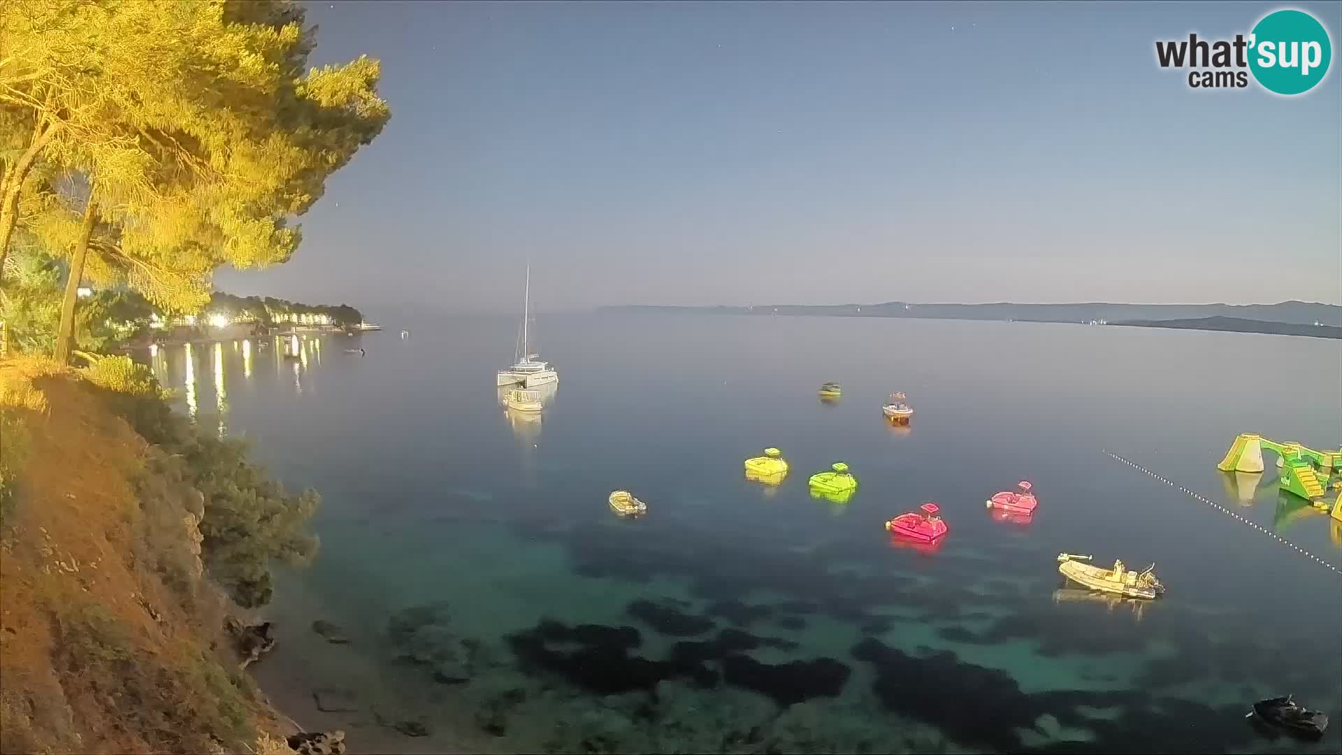 Webcam Playa Potočine Bol – Vista en vivo de Borak Beach, Isla de Brač