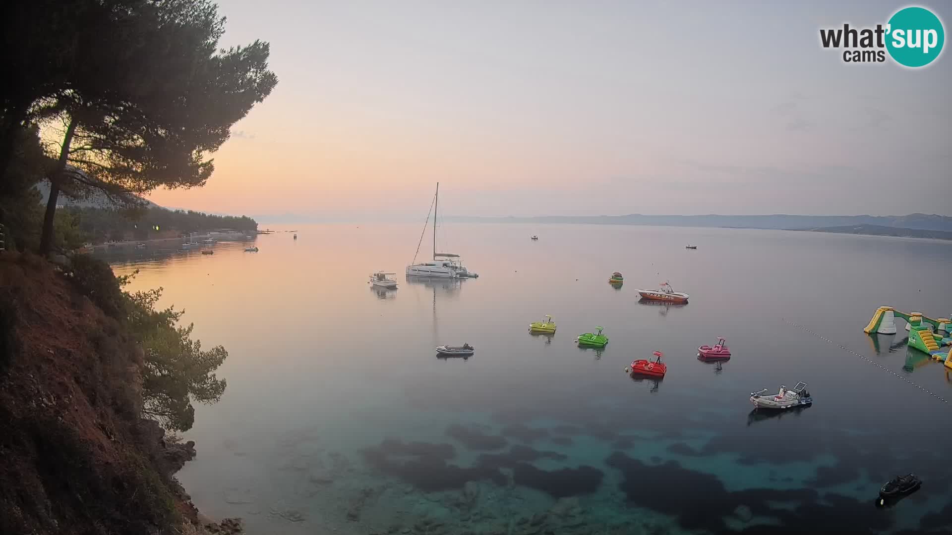 Webcam Strand Potočine Bol – Liveblick auf Borak Beach, Insel Brač