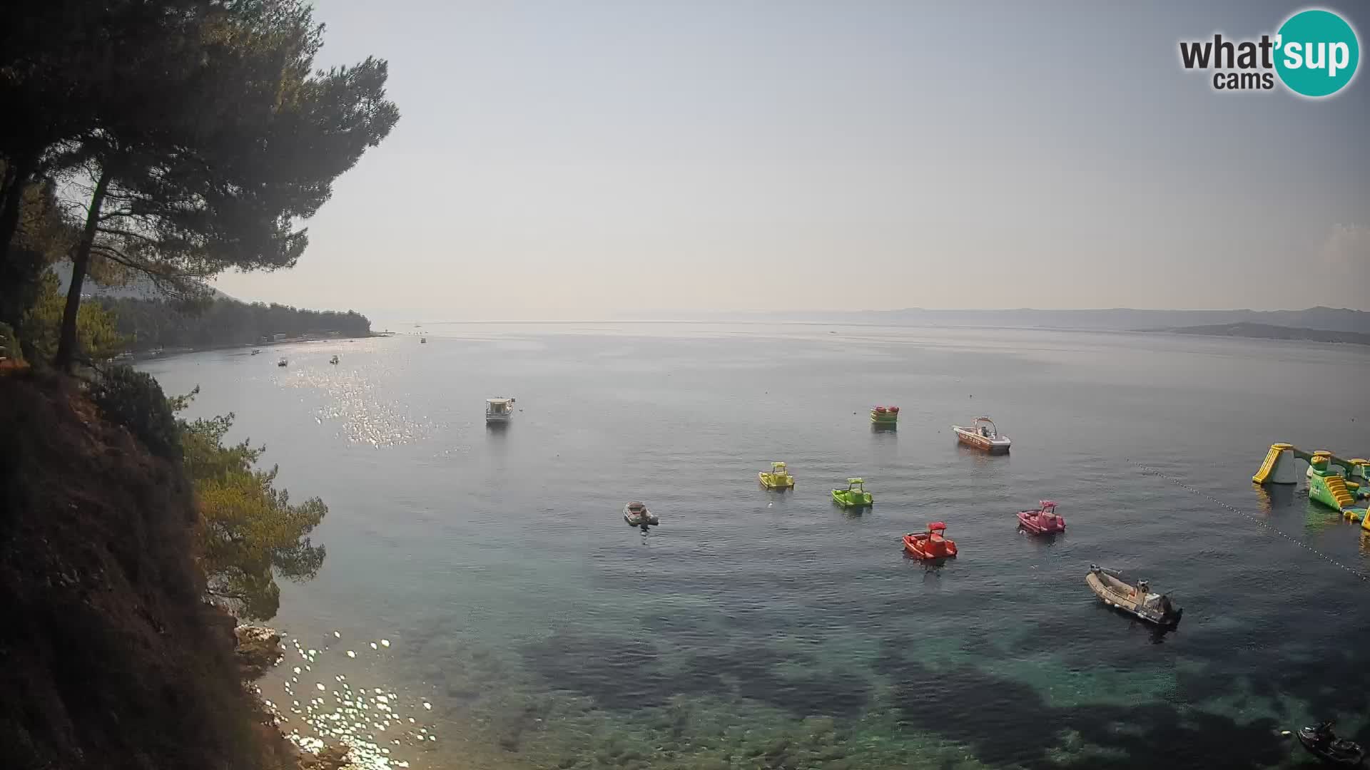Webcam Spiaggia Potočine Bol – Vista live sulla spiaggia Borak, Isola di Brač